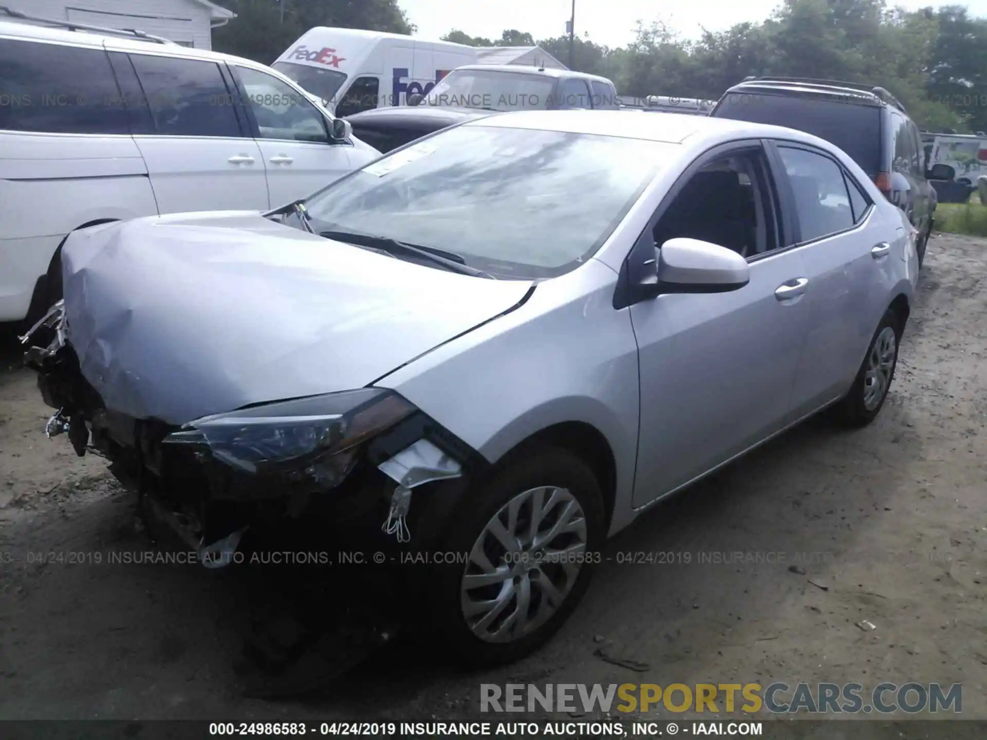 2 Photograph of a damaged car 2T1BURHE5KC211611 TOYOTA COROLLA 2019