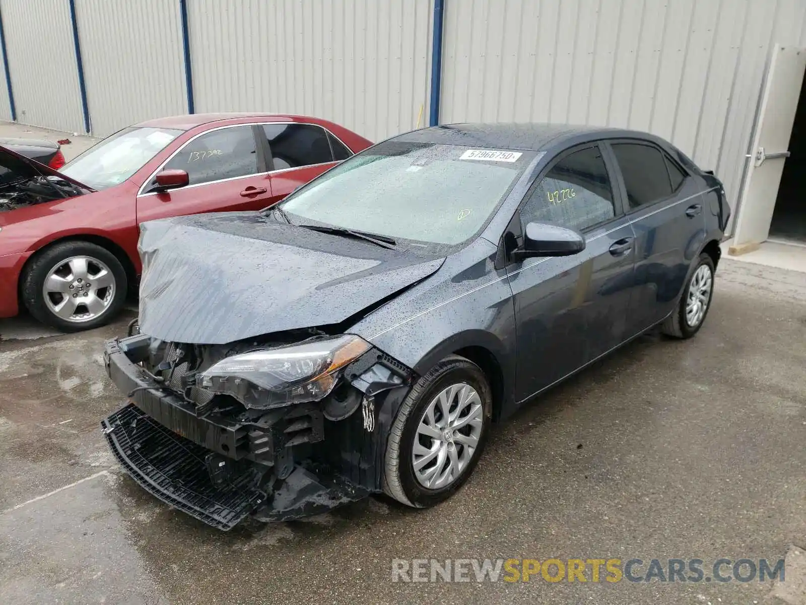 2 Photograph of a damaged car 2T1BURHE5KC212127 TOYOTA COROLLA 2019