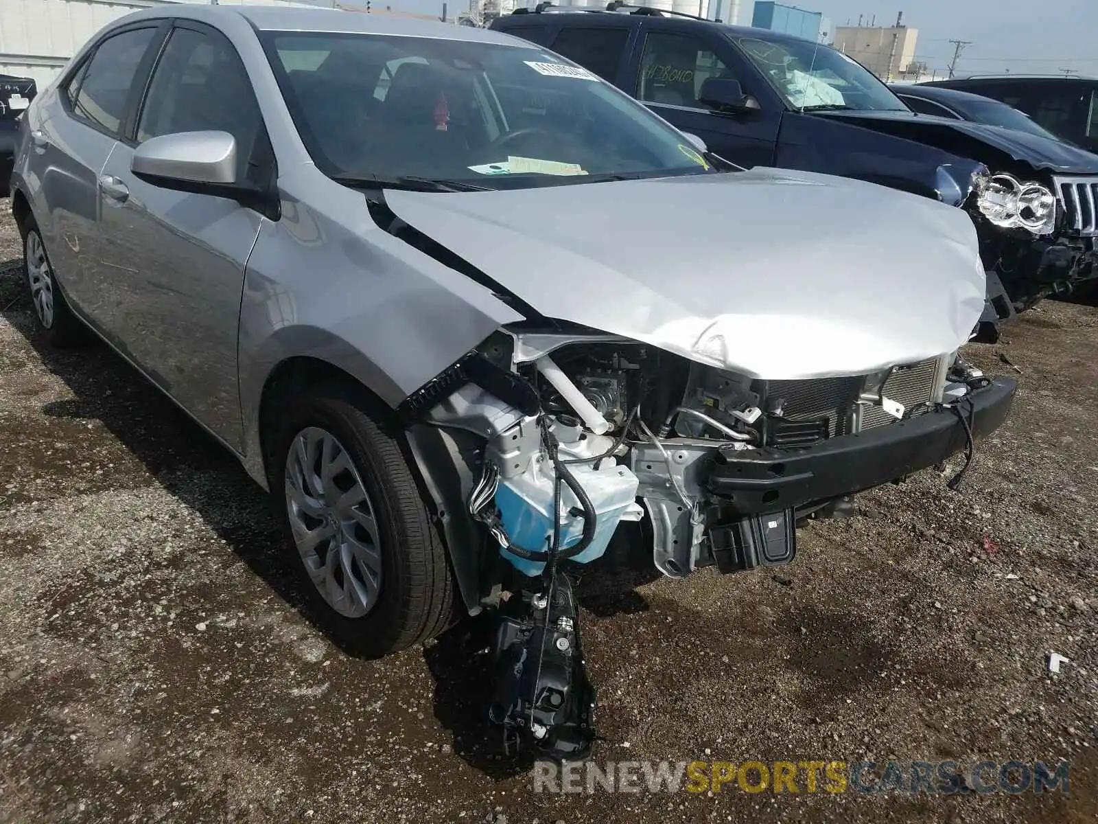 1 Photograph of a damaged car 2T1BURHE5KC212581 TOYOTA COROLLA 2019