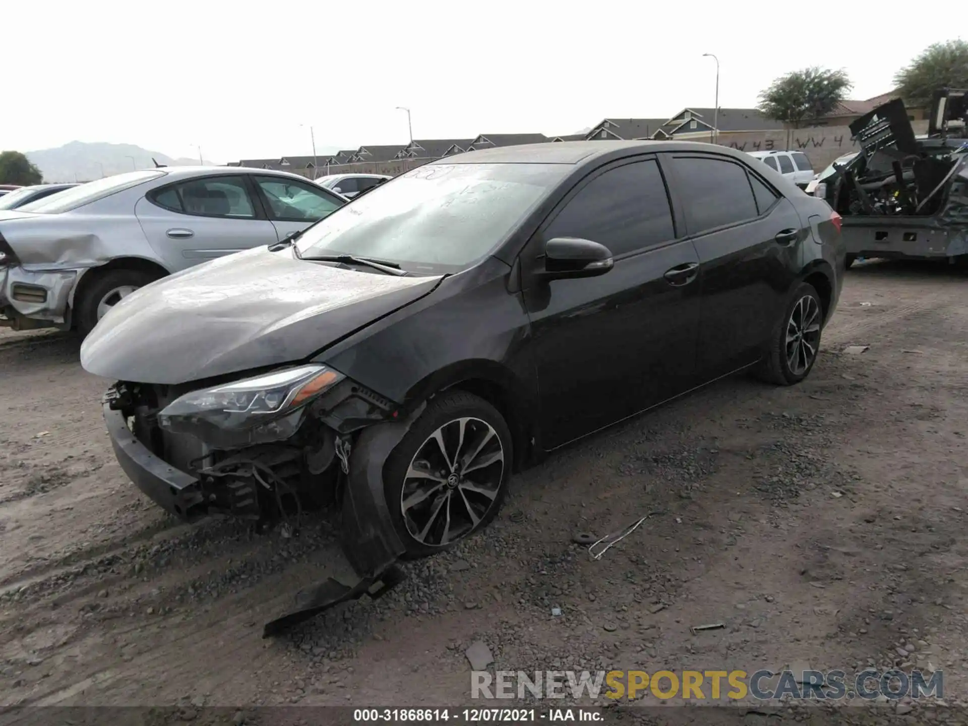 2 Photograph of a damaged car 2T1BURHE5KC213150 TOYOTA COROLLA 2019