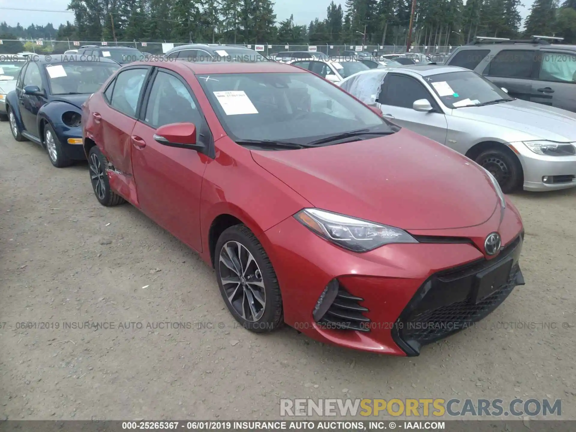 1 Photograph of a damaged car 2T1BURHE5KC213584 TOYOTA COROLLA 2019