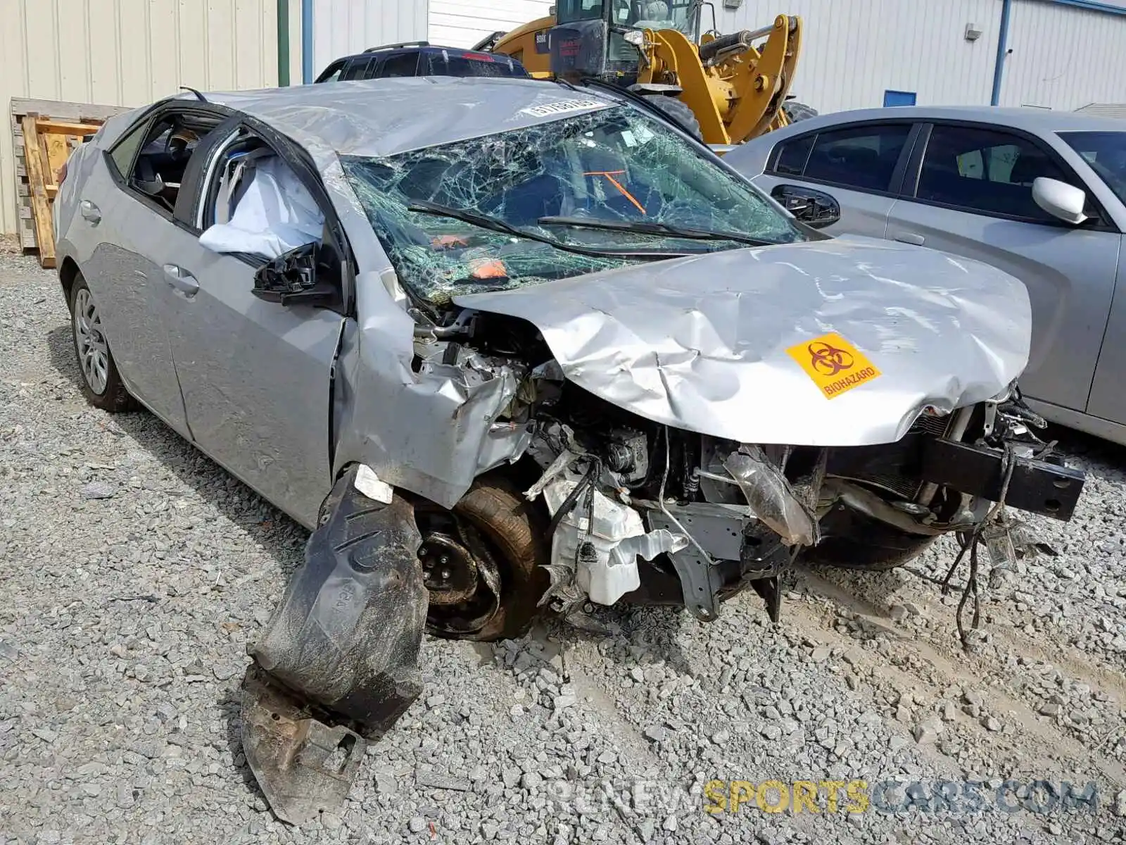 1 Photograph of a damaged car 2T1BURHE5KC215478 TOYOTA COROLLA 2019