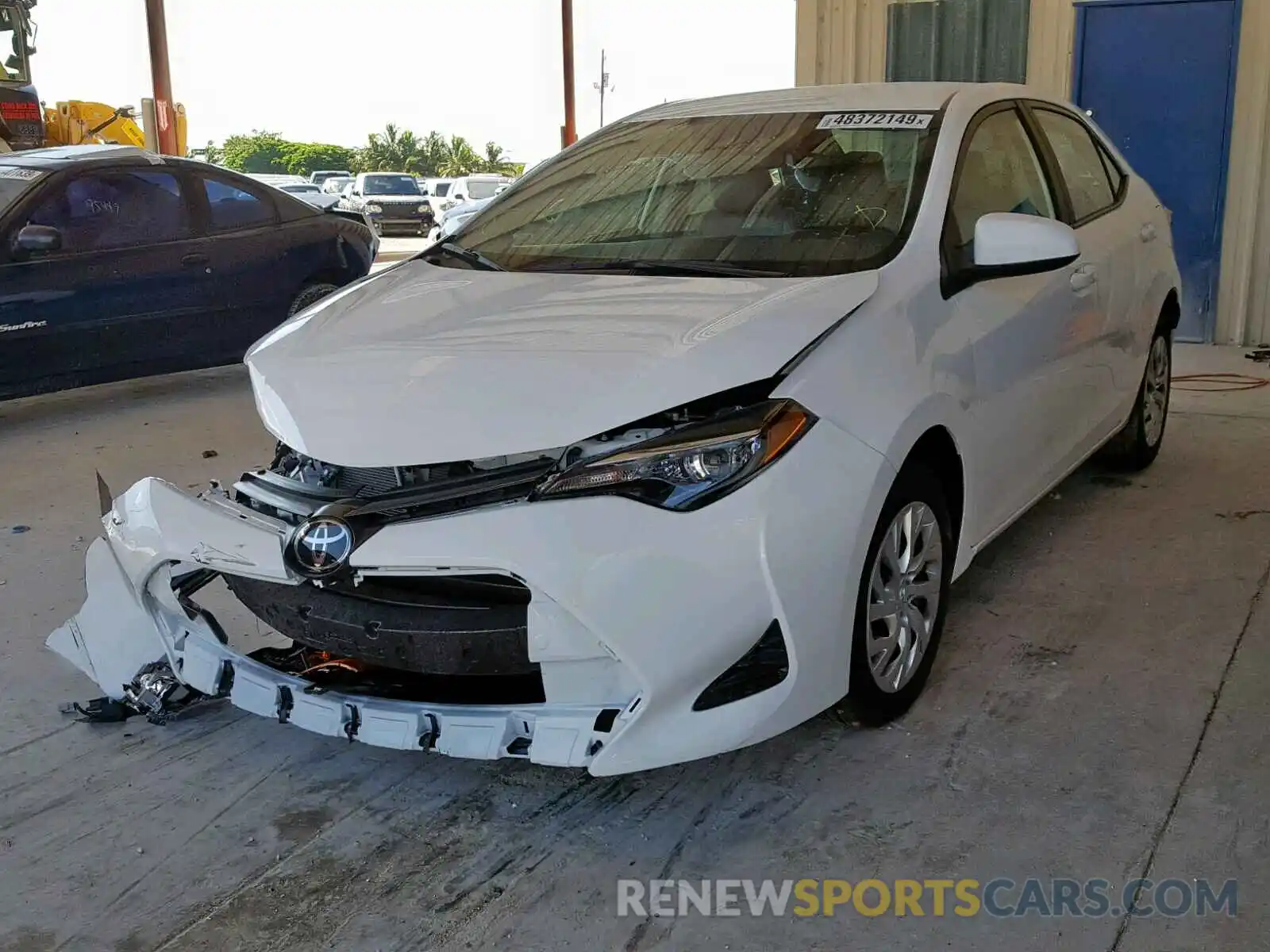 2 Photograph of a damaged car 2T1BURHE5KC215514 TOYOTA COROLLA 2019