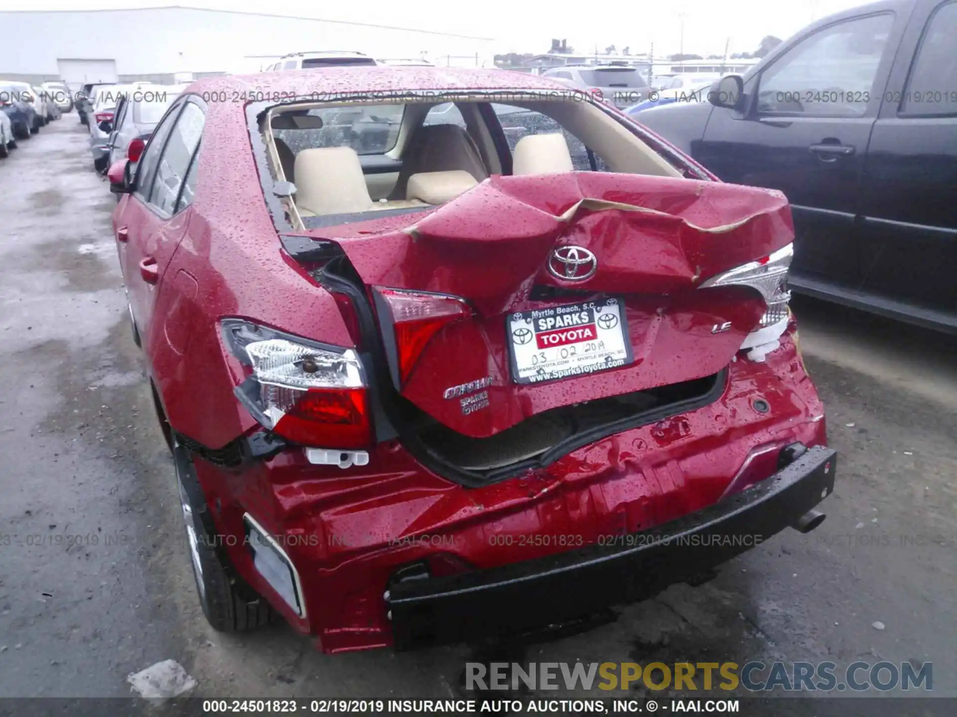 6 Photograph of a damaged car 2T1BURHE5KC215559 TOYOTA COROLLA 2019