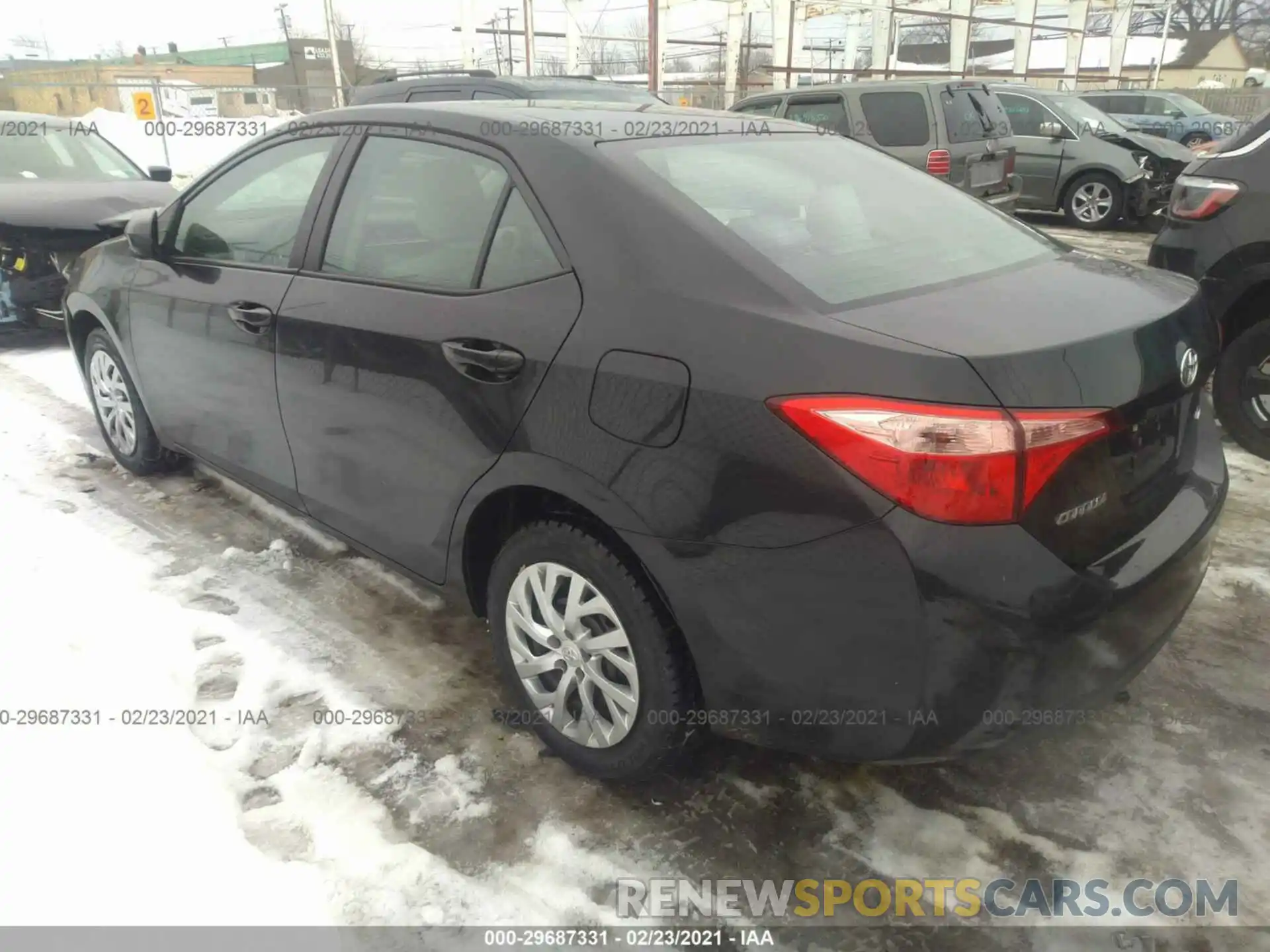 3 Photograph of a damaged car 2T1BURHE5KC217005 TOYOTA COROLLA 2019