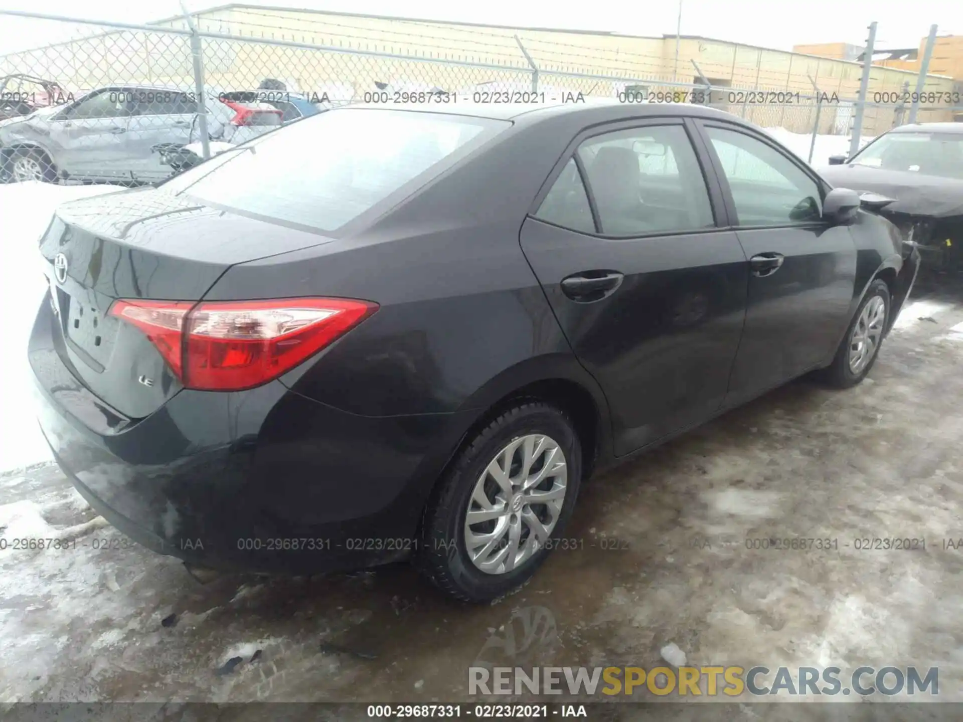 4 Photograph of a damaged car 2T1BURHE5KC217005 TOYOTA COROLLA 2019