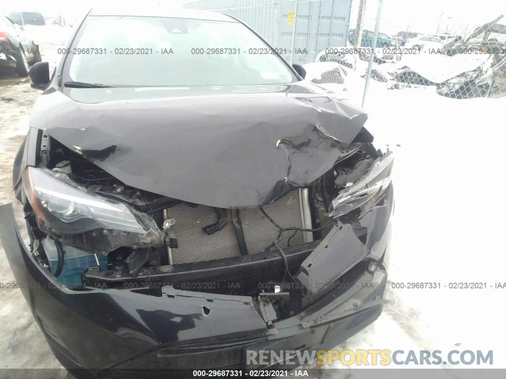 6 Photograph of a damaged car 2T1BURHE5KC217005 TOYOTA COROLLA 2019