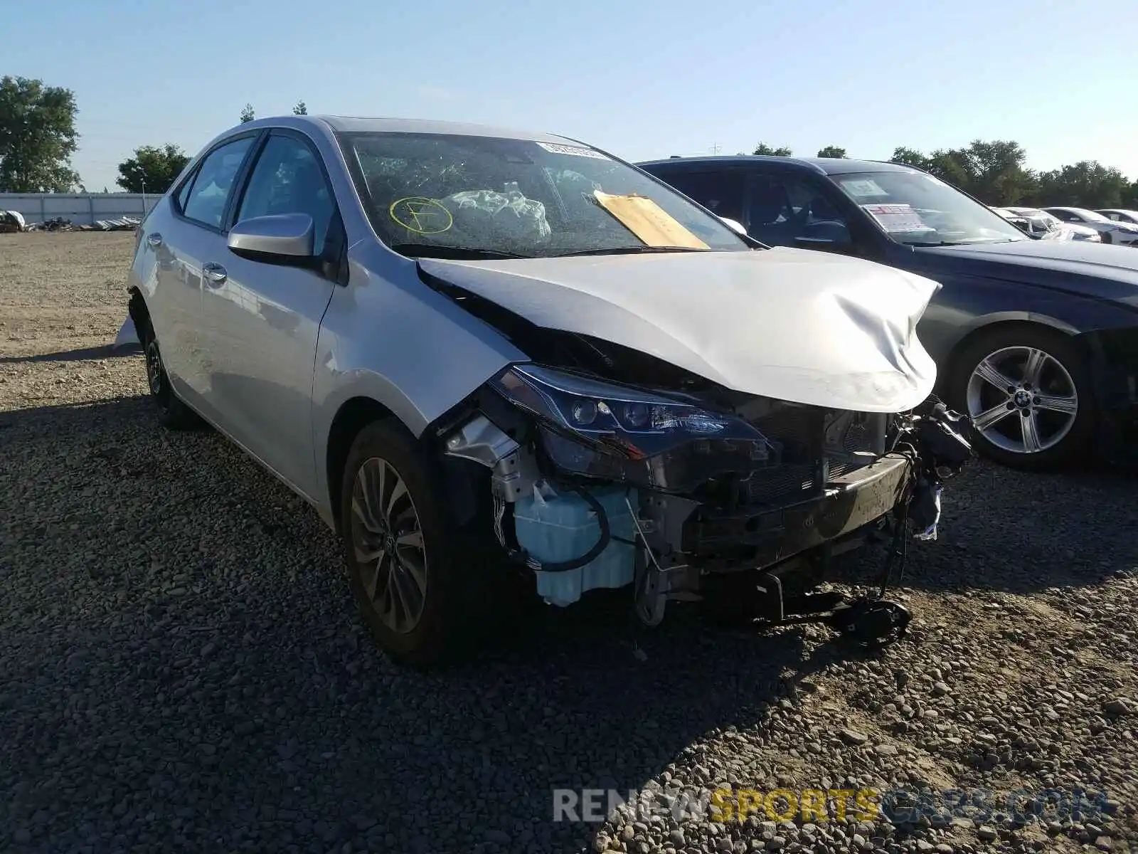 1 Photograph of a damaged car 2T1BURHE5KC217604 TOYOTA COROLLA 2019