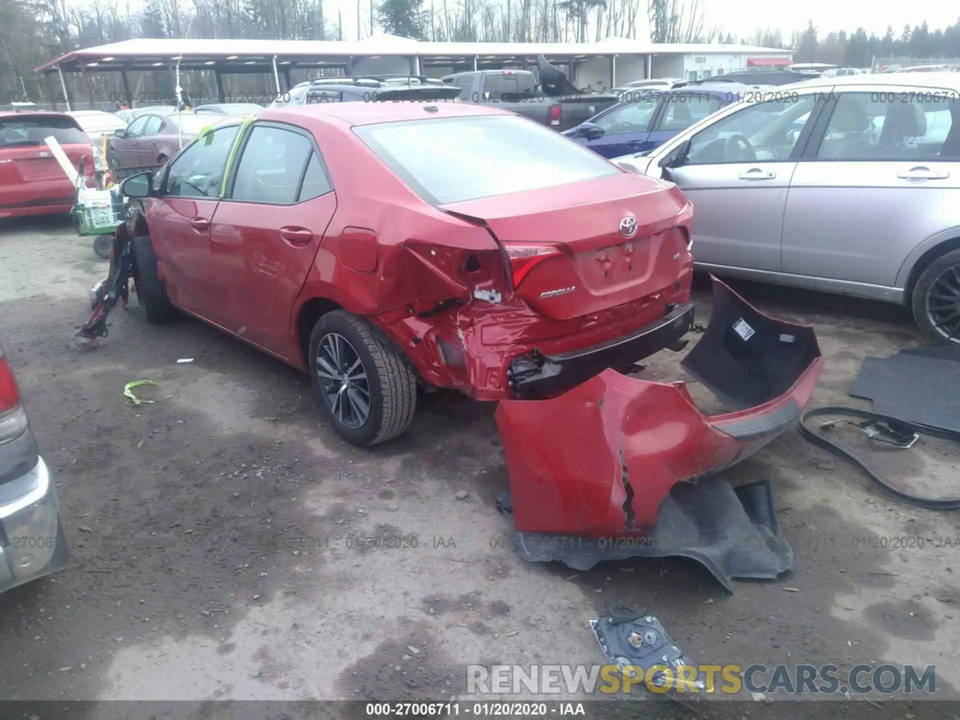 3 Photograph of a damaged car 2T1BURHE5KC218090 TOYOTA COROLLA 2019