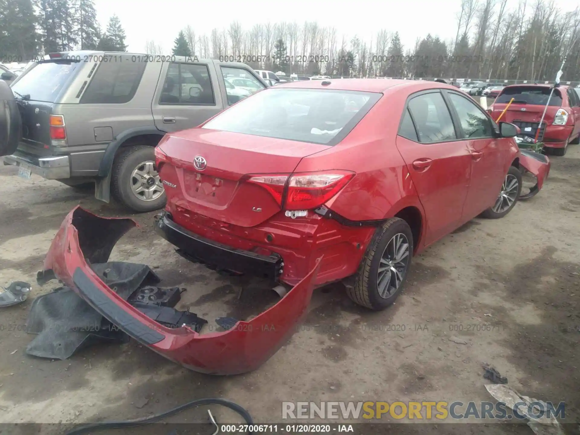 4 Фотография поврежденного автомобиля 2T1BURHE5KC218090 TOYOTA COROLLA 2019