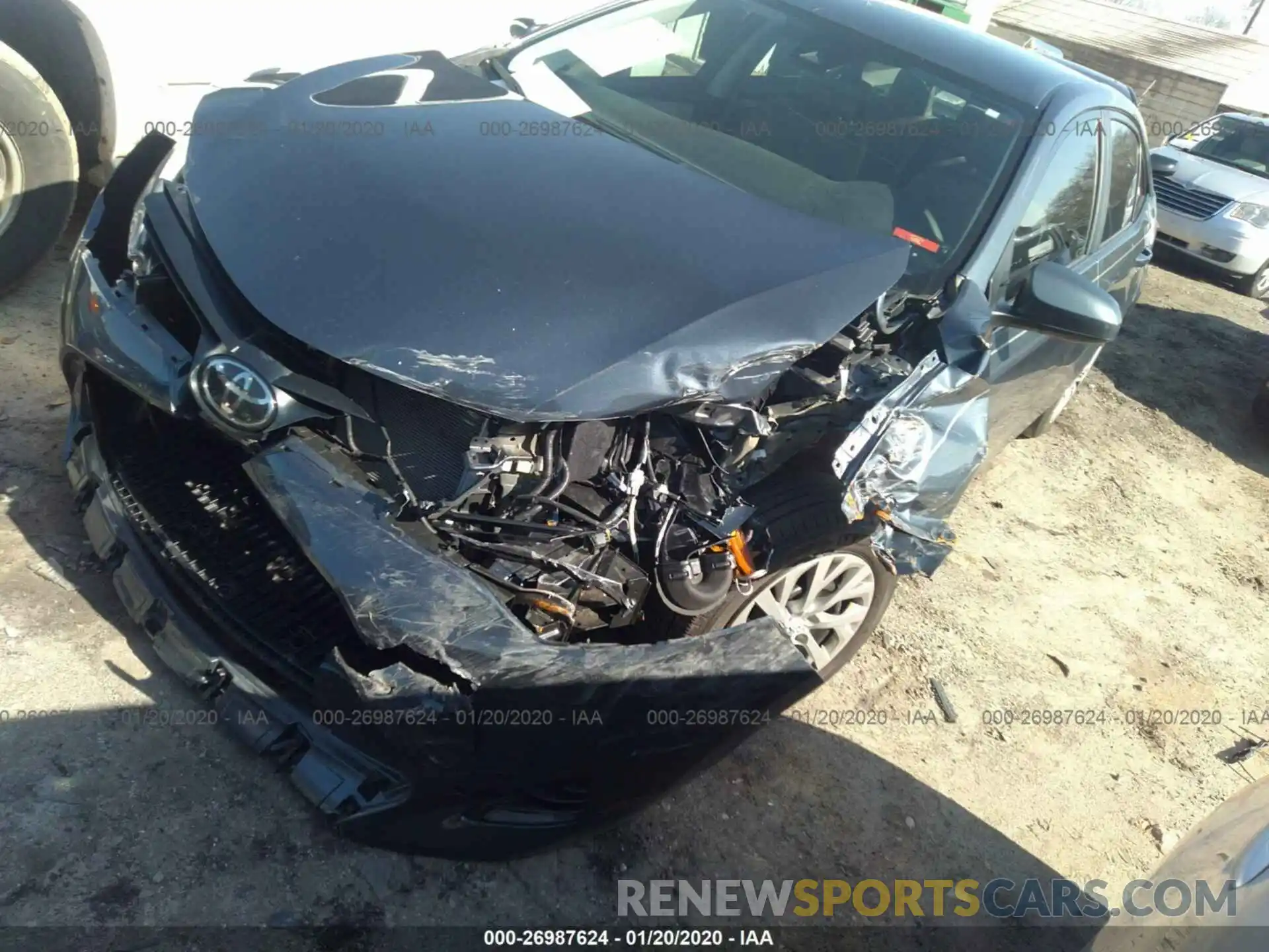 2 Фотография поврежденного автомобиля 2T1BURHE5KC218347 TOYOTA COROLLA 2019