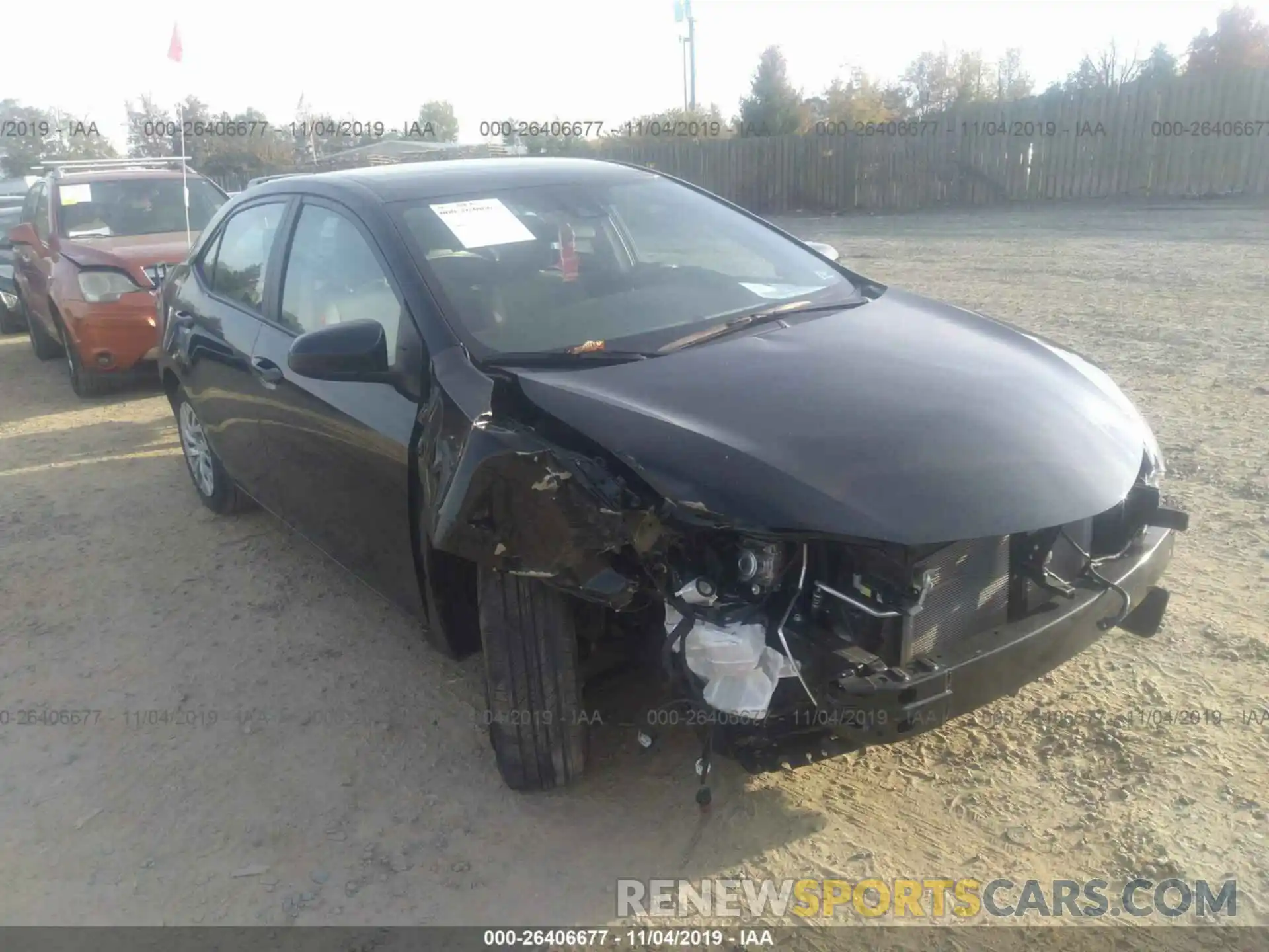 1 Photograph of a damaged car 2T1BURHE5KC219028 TOYOTA COROLLA 2019