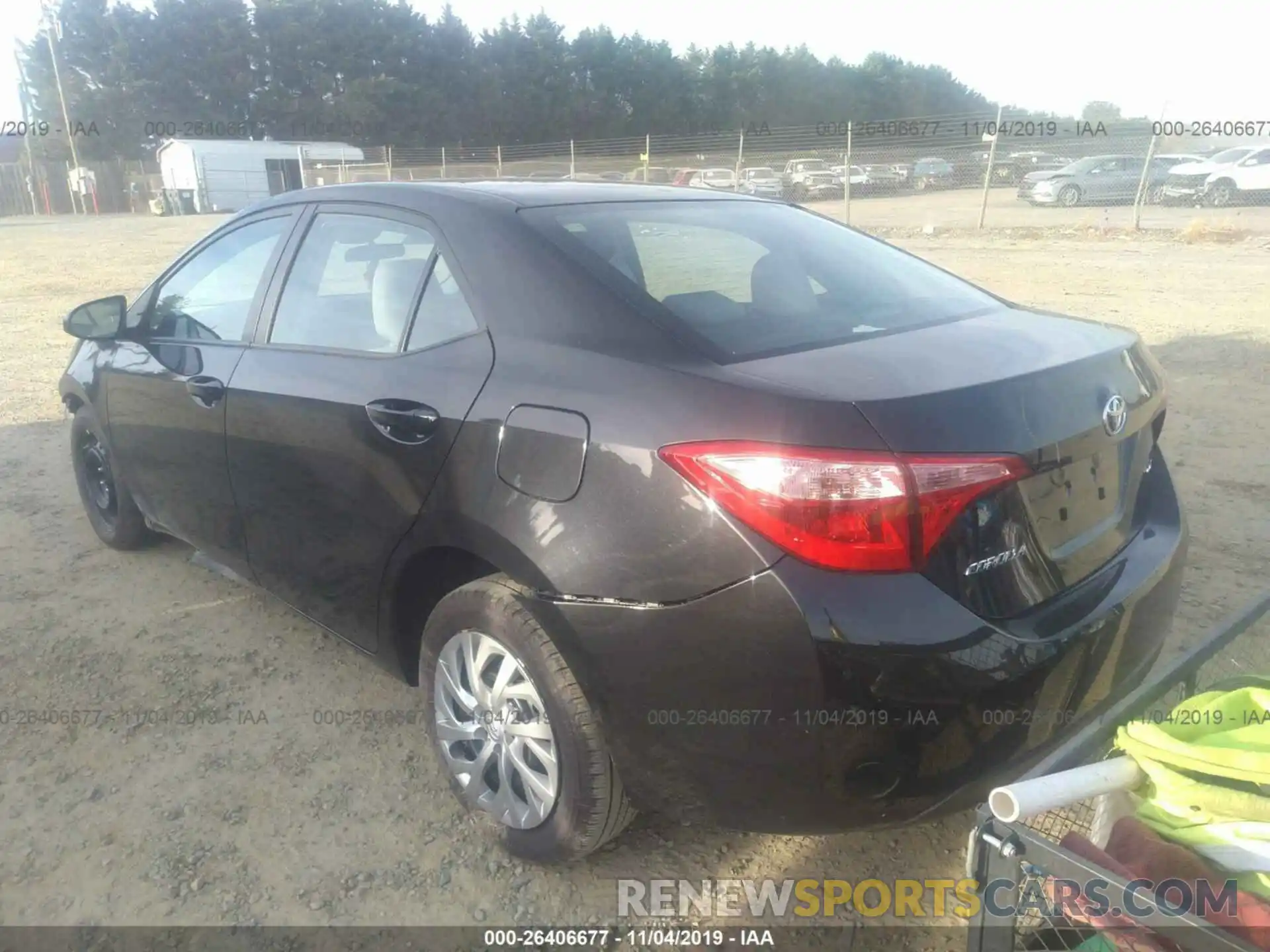 3 Photograph of a damaged car 2T1BURHE5KC219028 TOYOTA COROLLA 2019