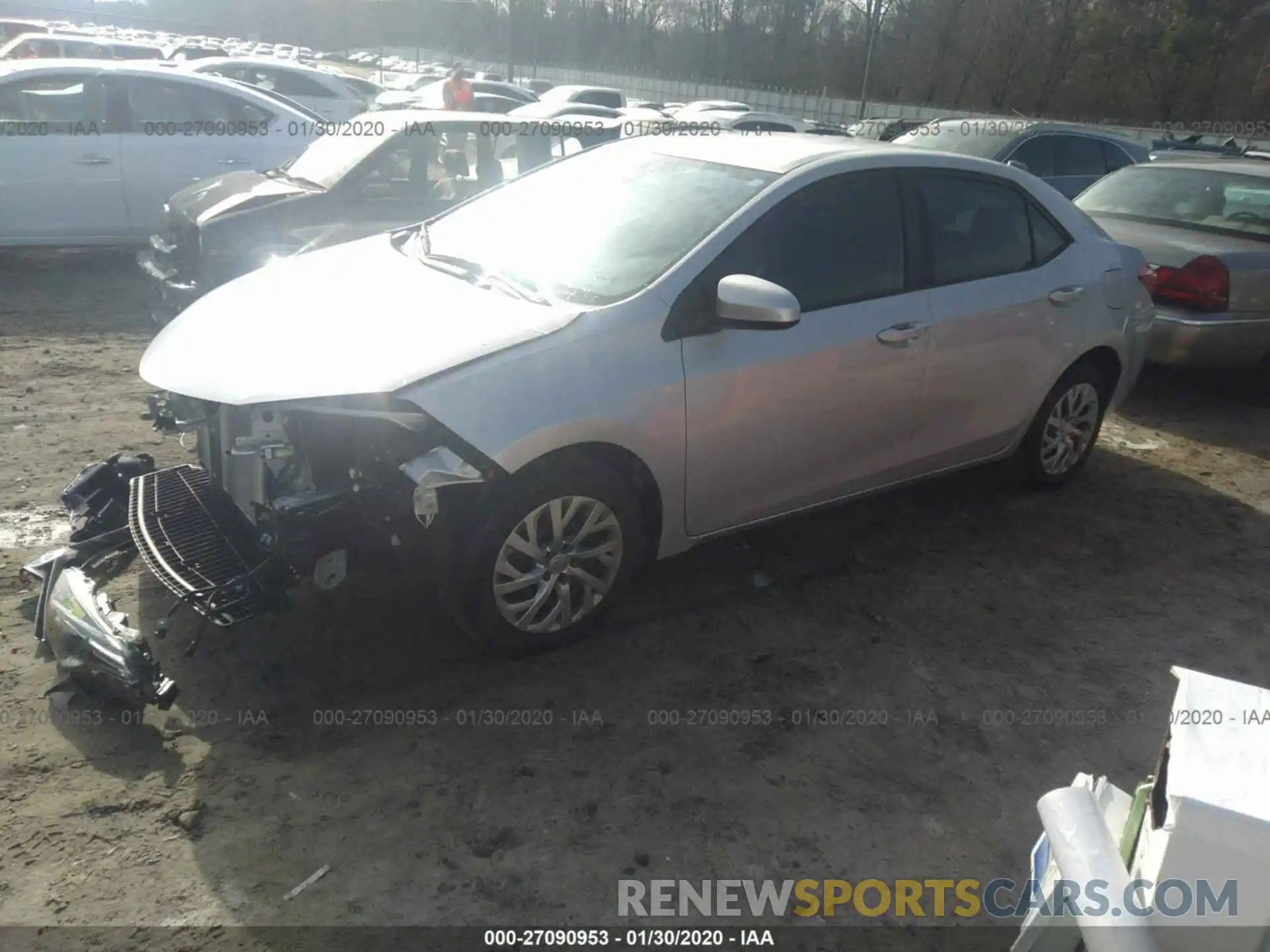 2 Photograph of a damaged car 2T1BURHE5KC219076 TOYOTA COROLLA 2019