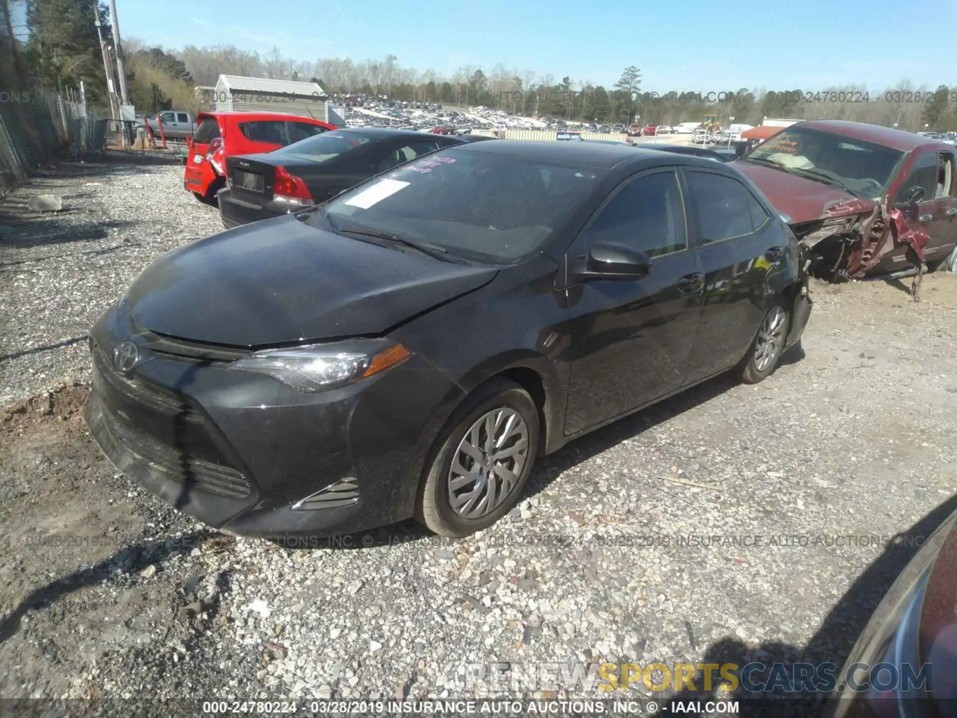 2 Photograph of a damaged car 2T1BURHE5KC219174 TOYOTA COROLLA 2019