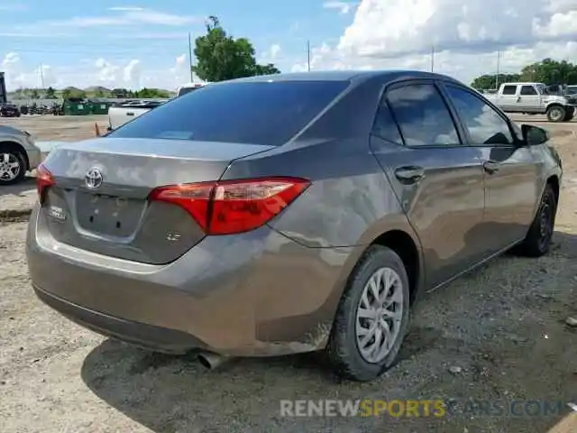 4 Photograph of a damaged car 2T1BURHE5KC219207 TOYOTA COROLLA 2019