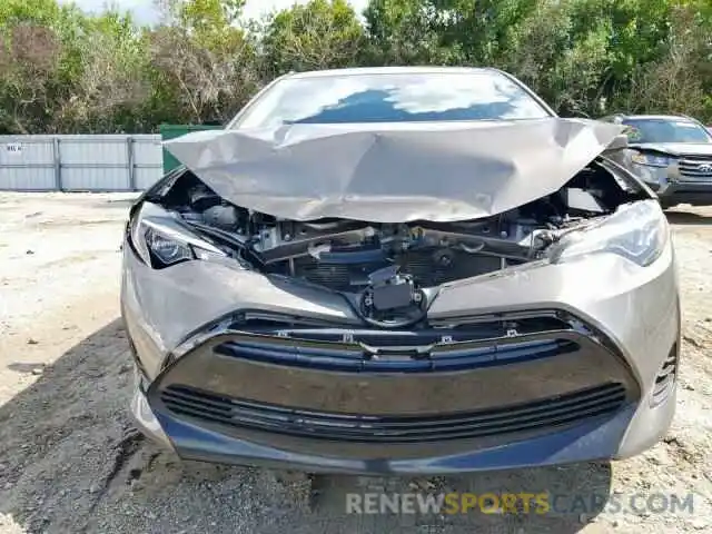 9 Photograph of a damaged car 2T1BURHE5KC219207 TOYOTA COROLLA 2019