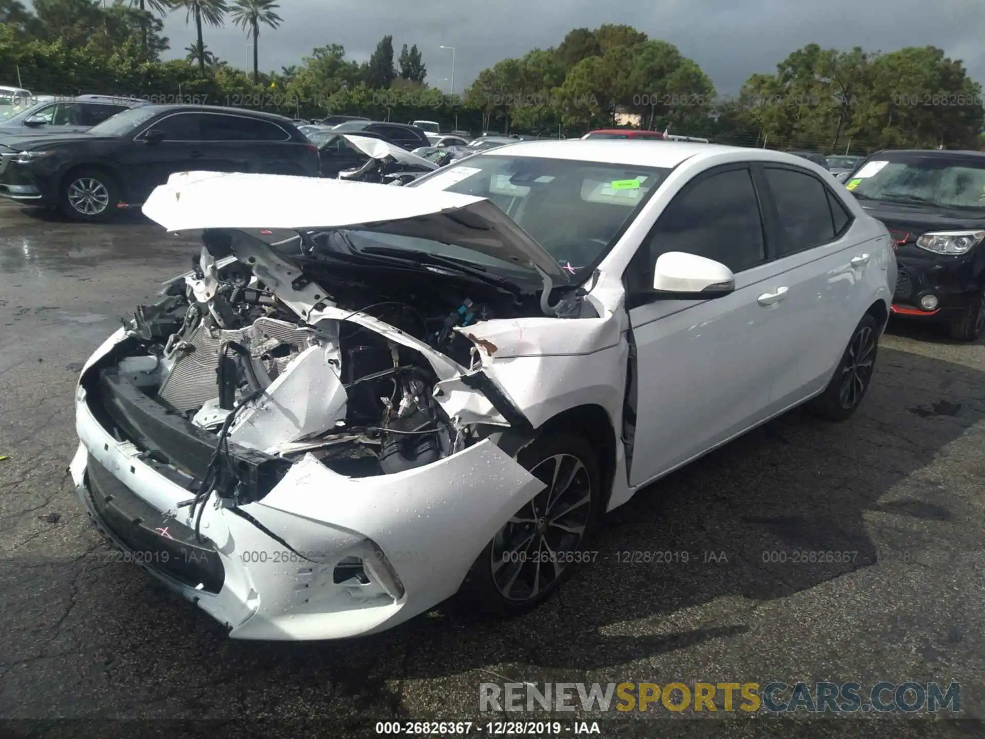 2 Photograph of a damaged car 2T1BURHE5KC219255 TOYOTA COROLLA 2019