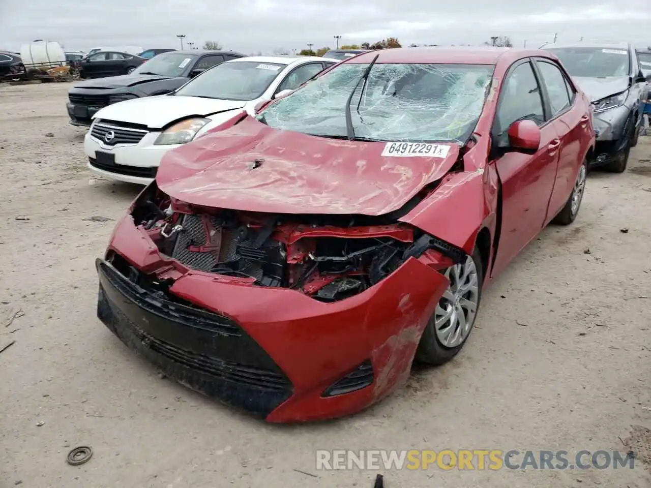 2 Photograph of a damaged car 2T1BURHE5KC219451 TOYOTA COROLLA 2019