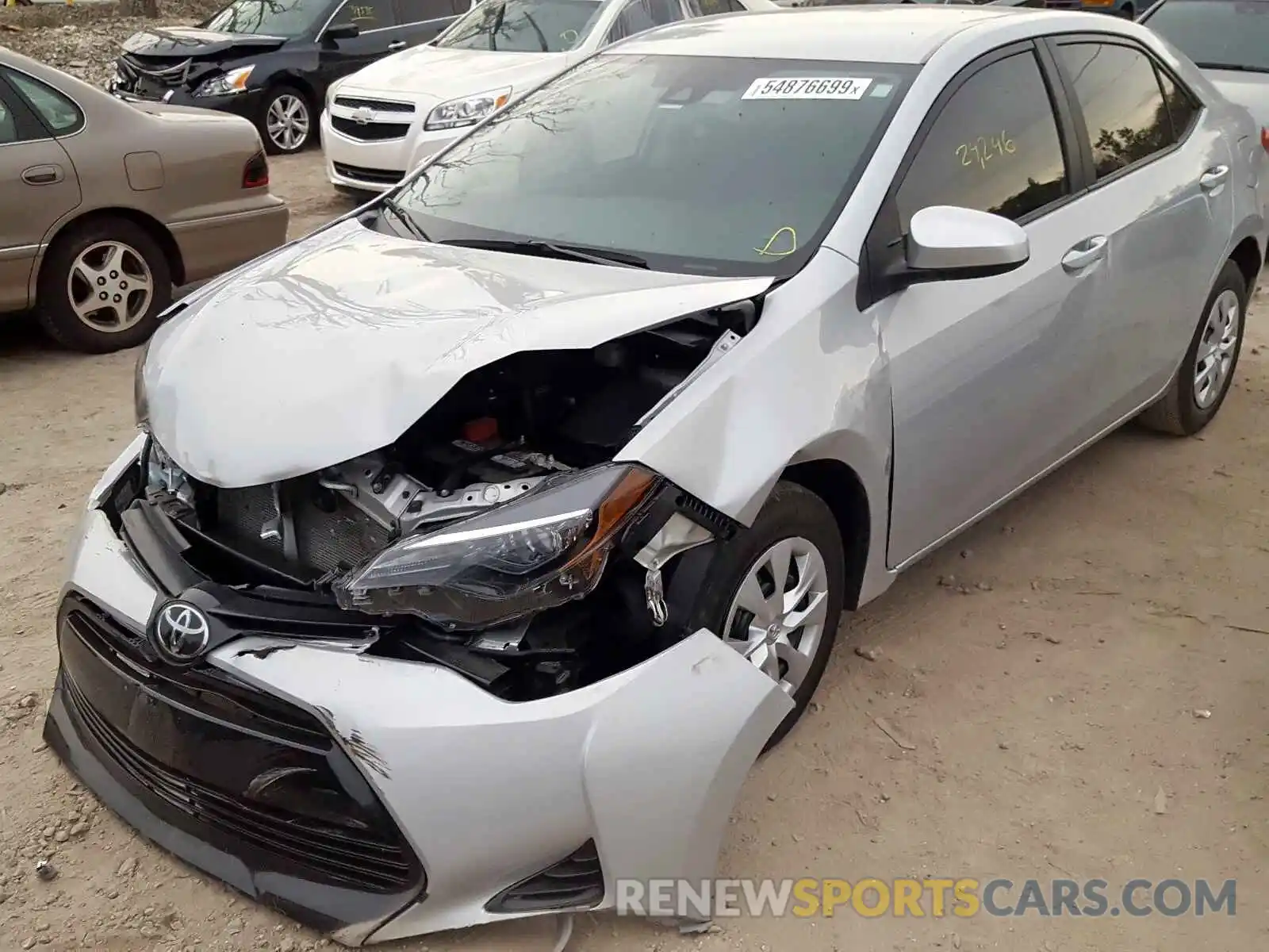 2 Photograph of a damaged car 2T1BURHE5KC219966 TOYOTA COROLLA 2019