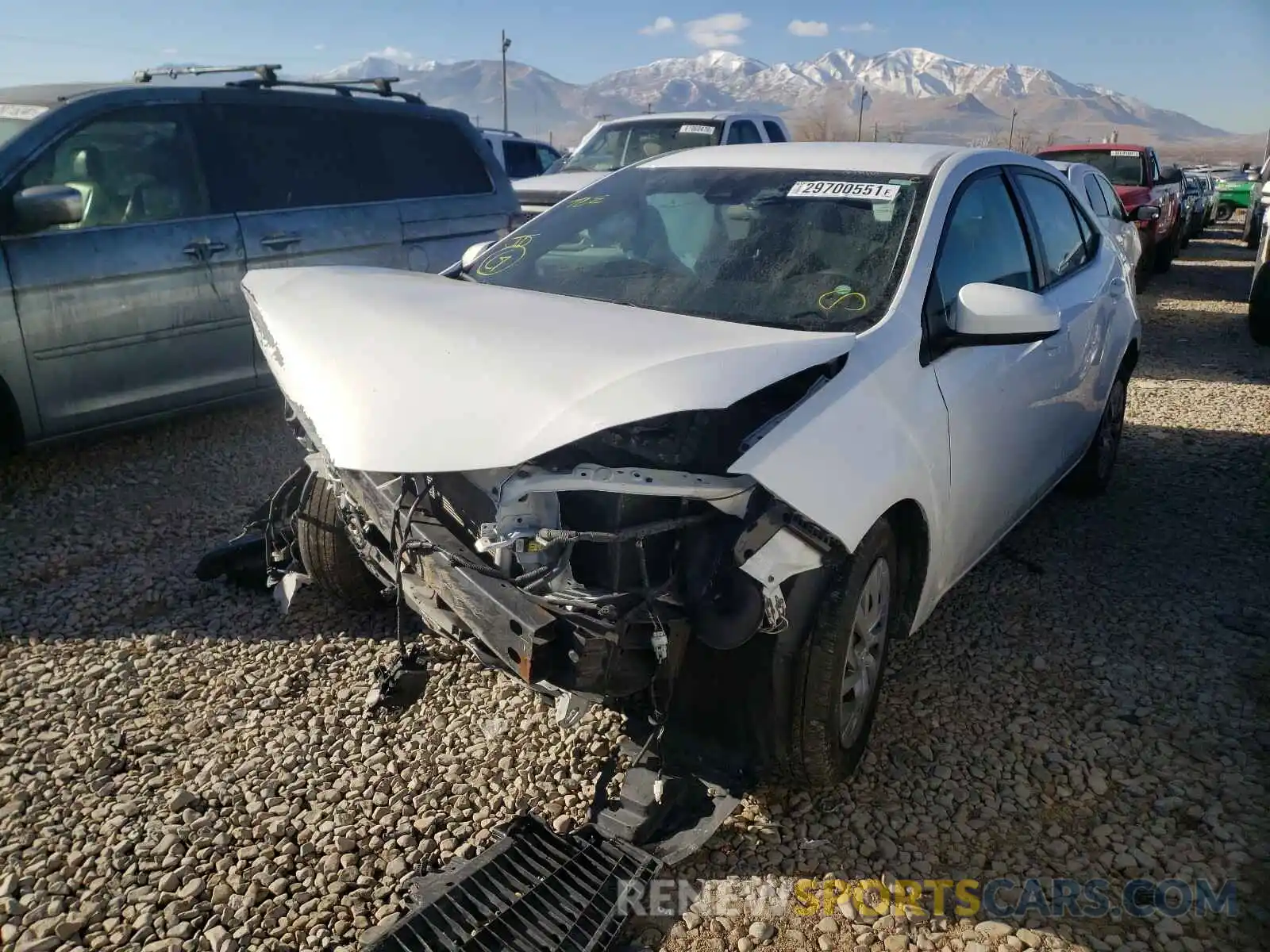 2 Photograph of a damaged car 2T1BURHE5KC220261 TOYOTA COROLLA 2019