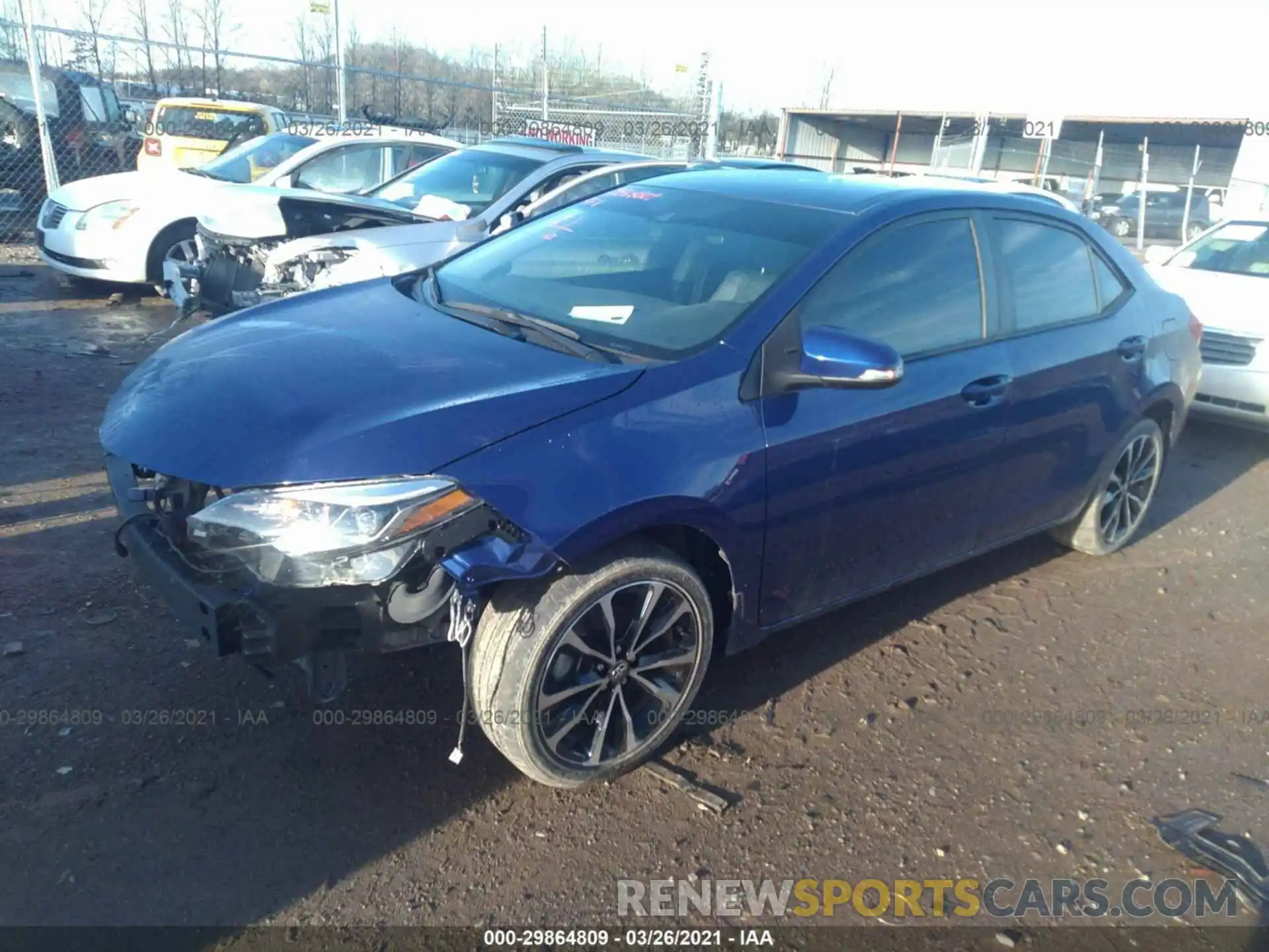 2 Photograph of a damaged car 2T1BURHE5KC220938 TOYOTA COROLLA 2019