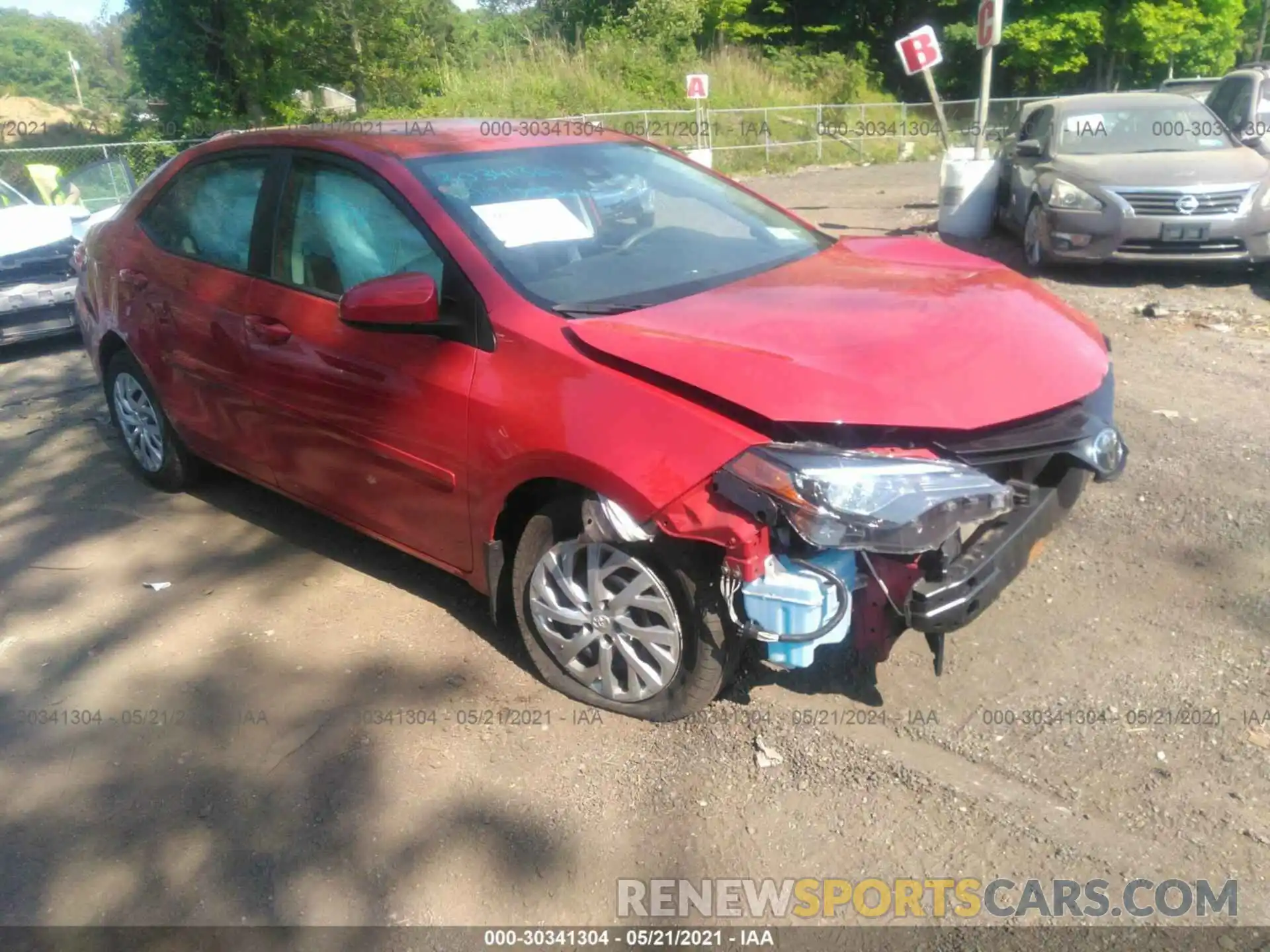 1 Photograph of a damaged car 2T1BURHE5KC221233 TOYOTA COROLLA 2019