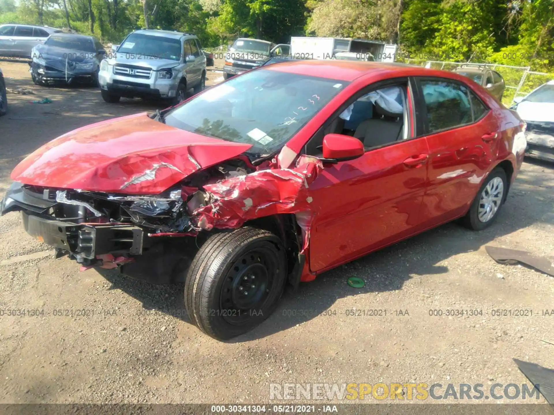 2 Photograph of a damaged car 2T1BURHE5KC221233 TOYOTA COROLLA 2019