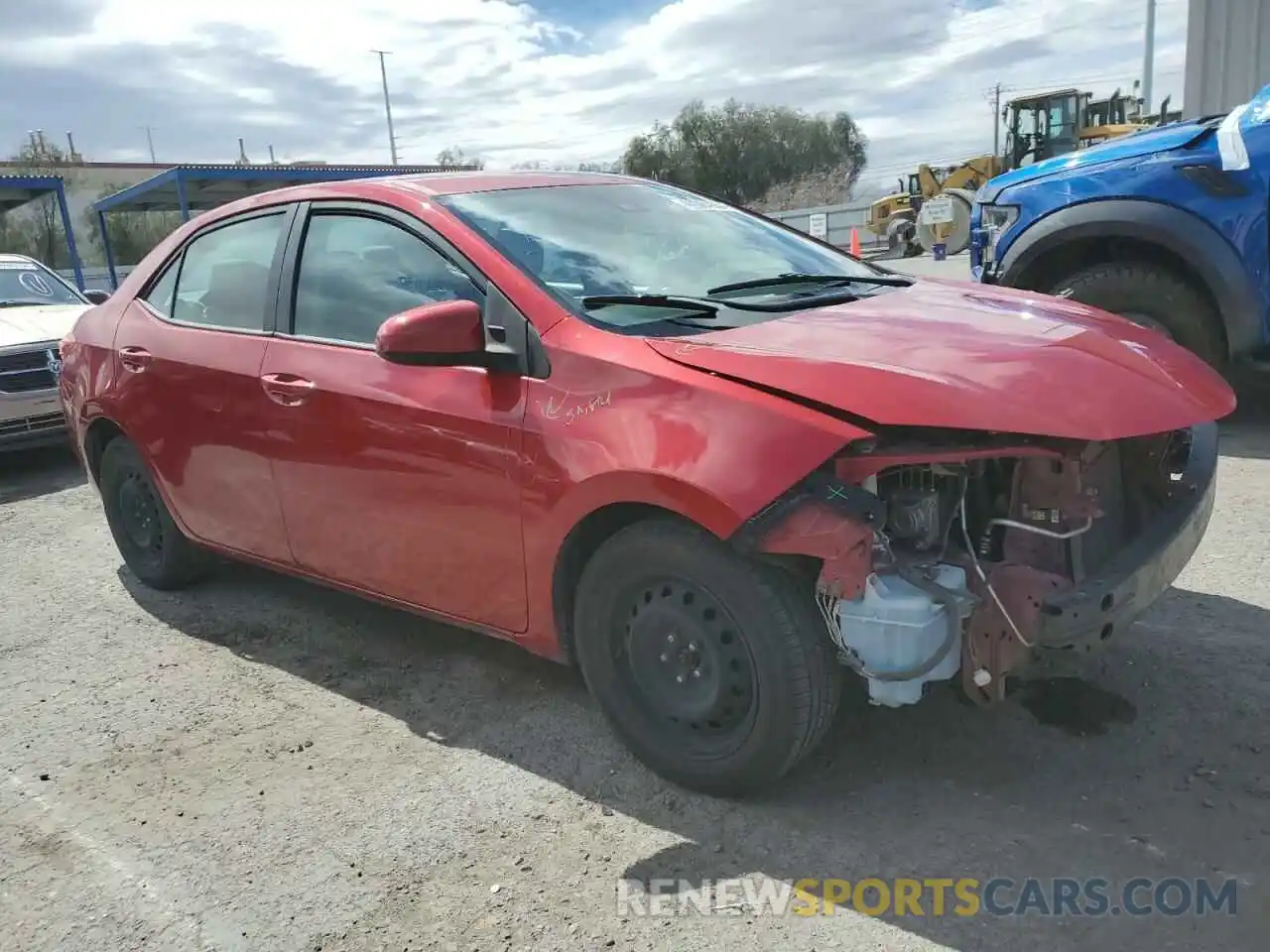 4 Photograph of a damaged car 2T1BURHE5KC221636 TOYOTA COROLLA 2019