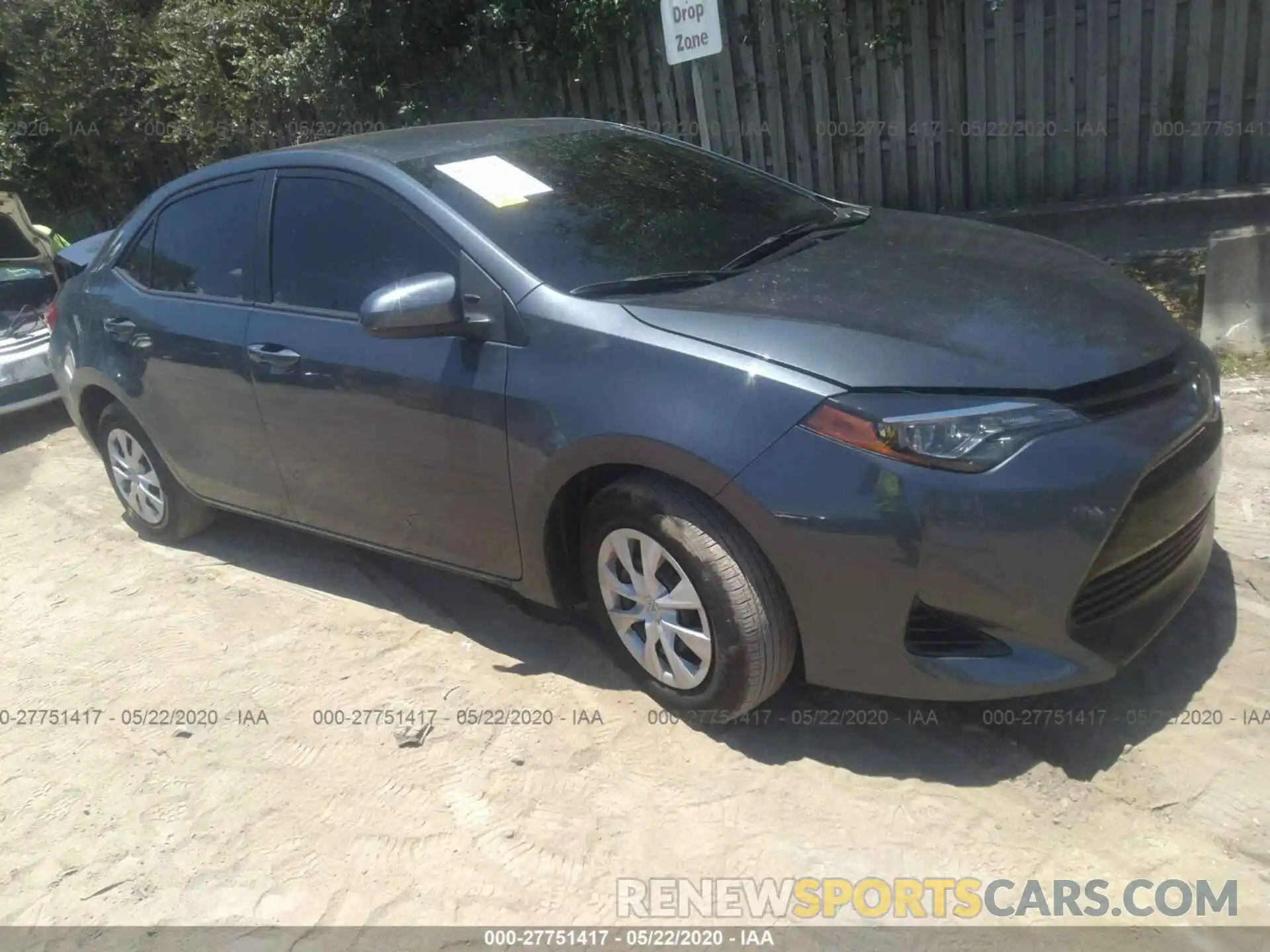 1 Photograph of a damaged car 2T1BURHE5KC222463 TOYOTA COROLLA 2019