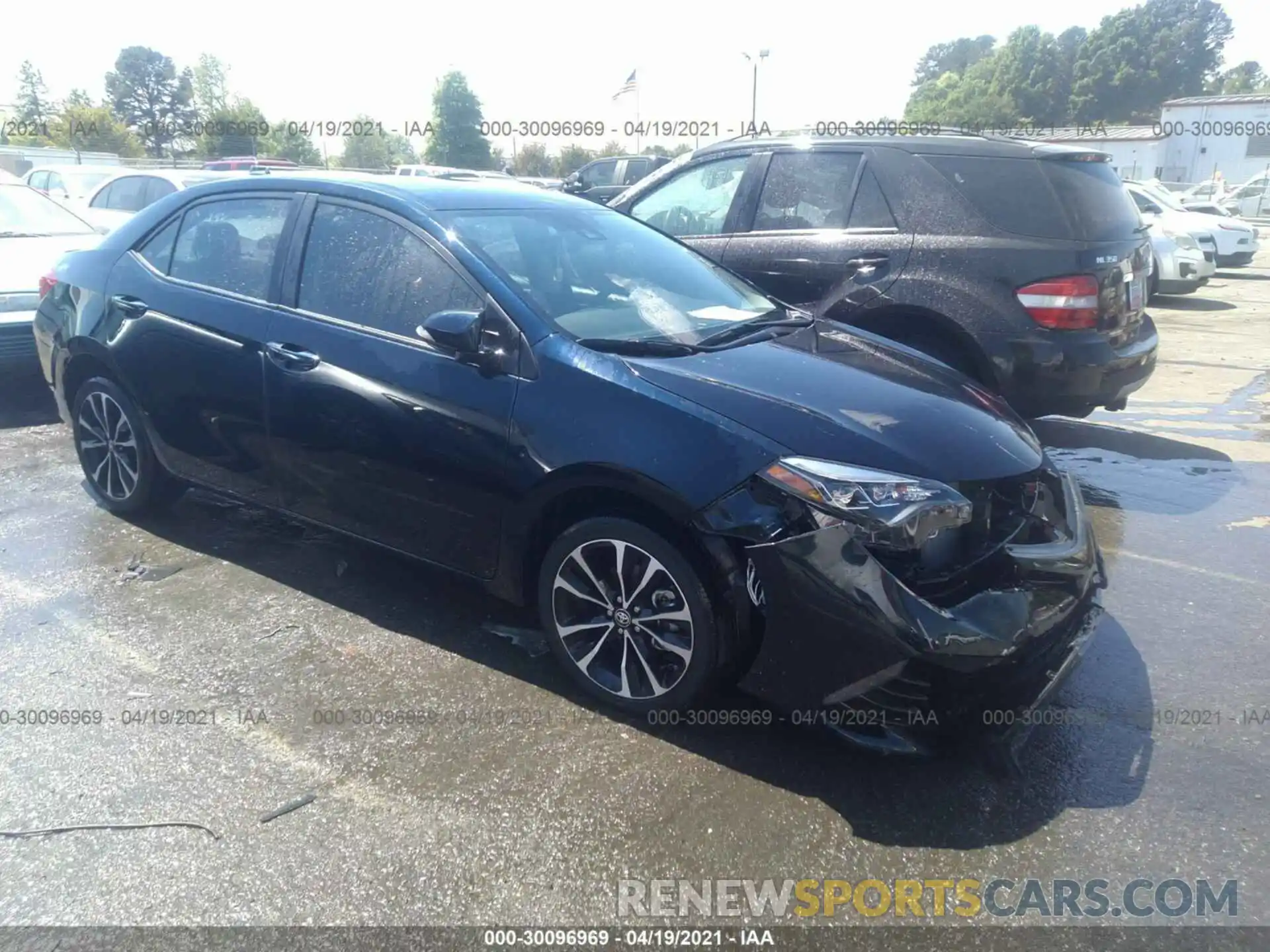 1 Photograph of a damaged car 2T1BURHE5KC222785 TOYOTA COROLLA 2019