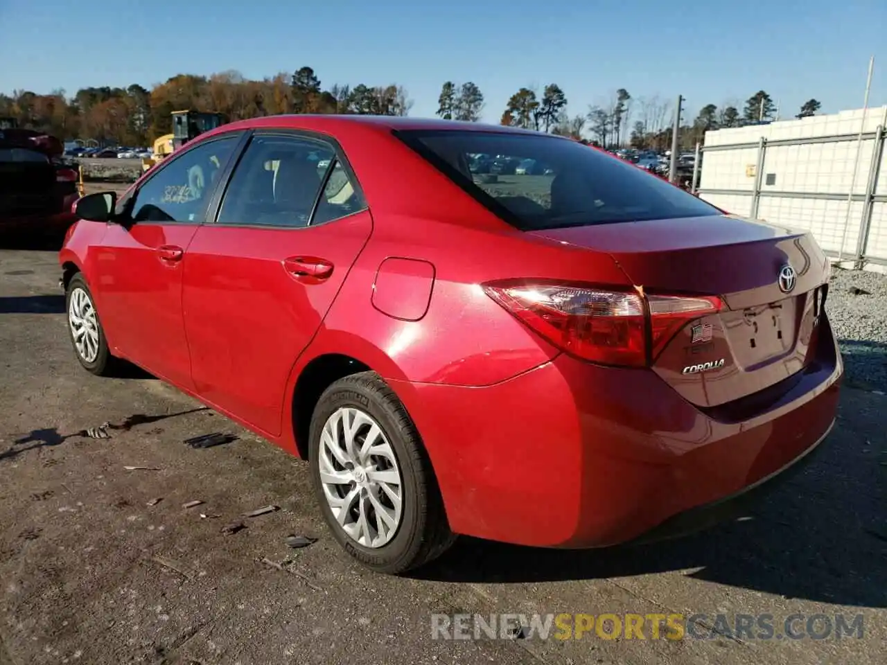 3 Photograph of a damaged car 2T1BURHE5KC222866 TOYOTA COROLLA 2019