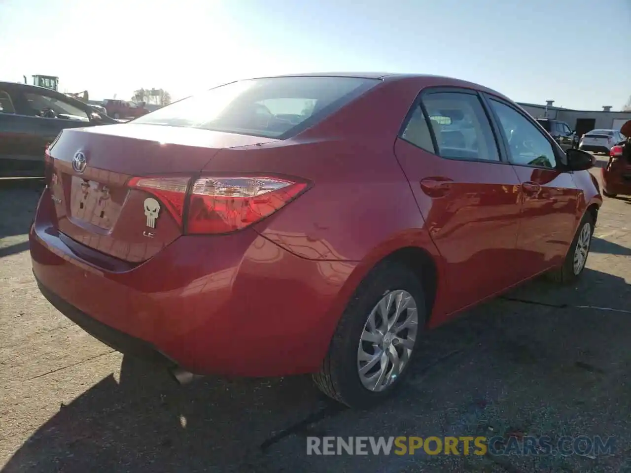 4 Photograph of a damaged car 2T1BURHE5KC222866 TOYOTA COROLLA 2019