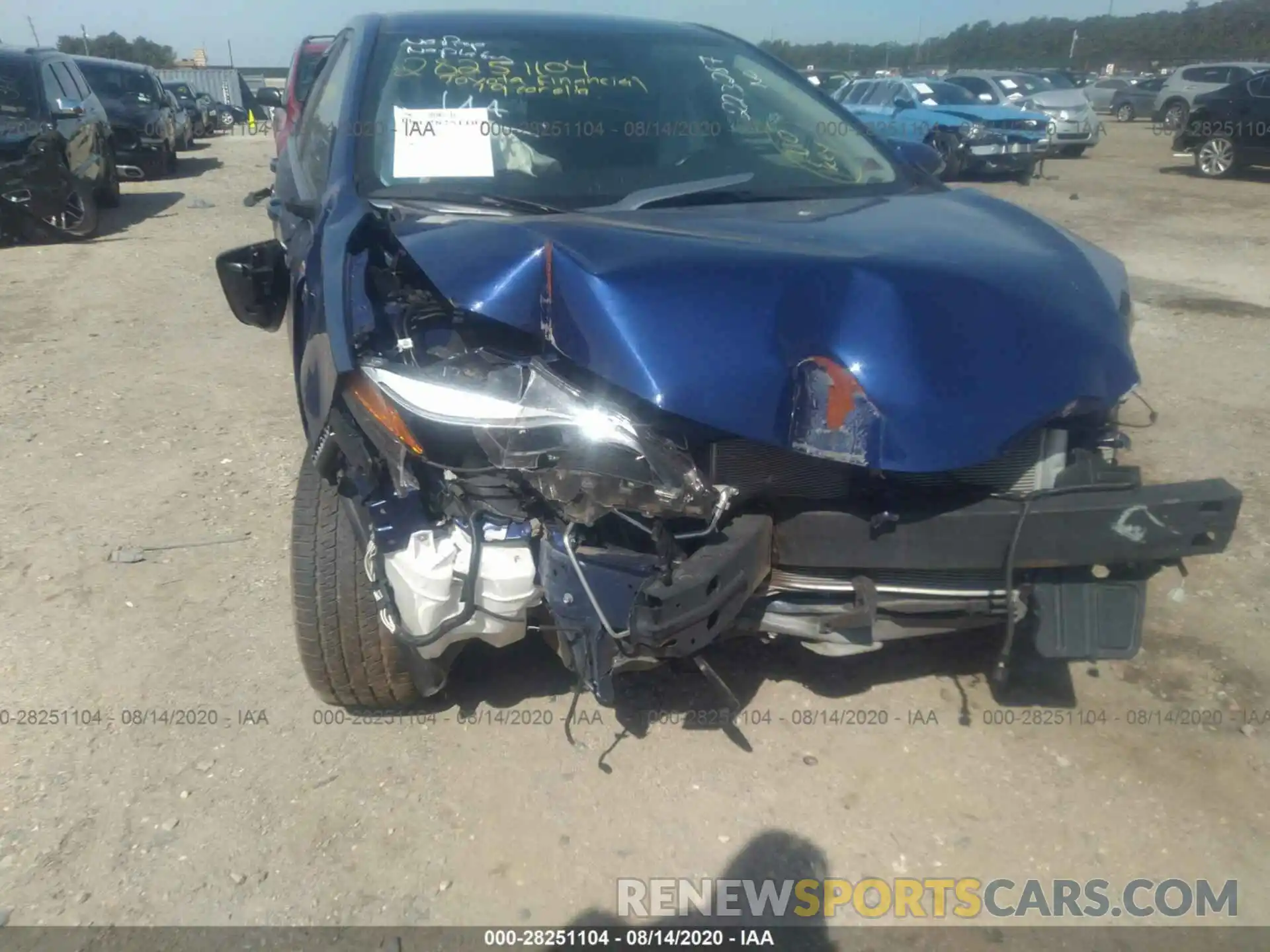 6 Photograph of a damaged car 2T1BURHE5KC223287 TOYOTA COROLLA 2019