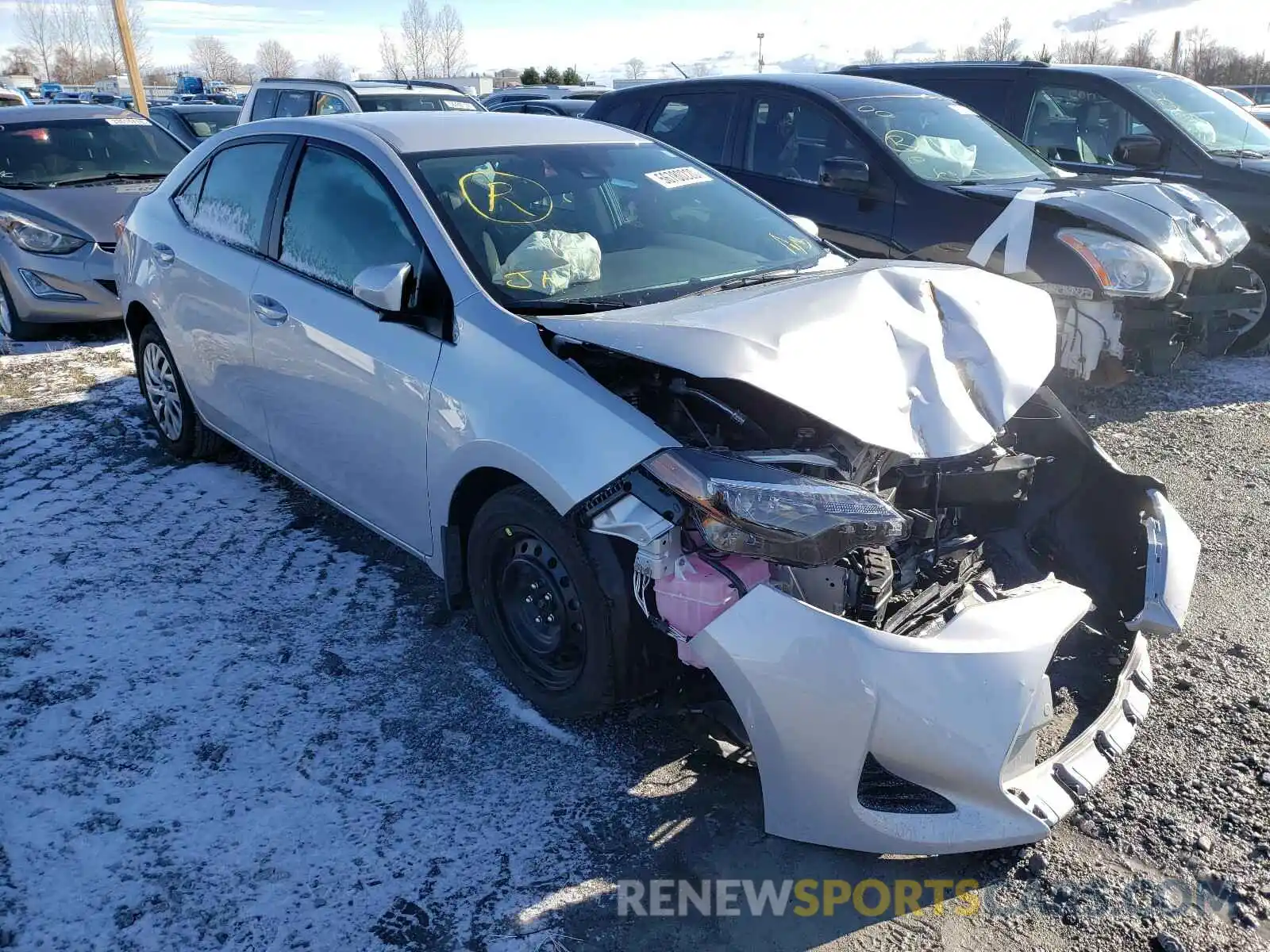 1 Photograph of a damaged car 2T1BURHE5KC223306 TOYOTA COROLLA 2019