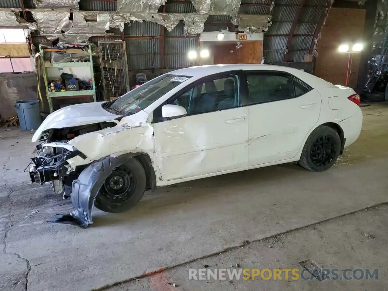 1 Photograph of a damaged car 2T1BURHE5KC223385 TOYOTA COROLLA 2019