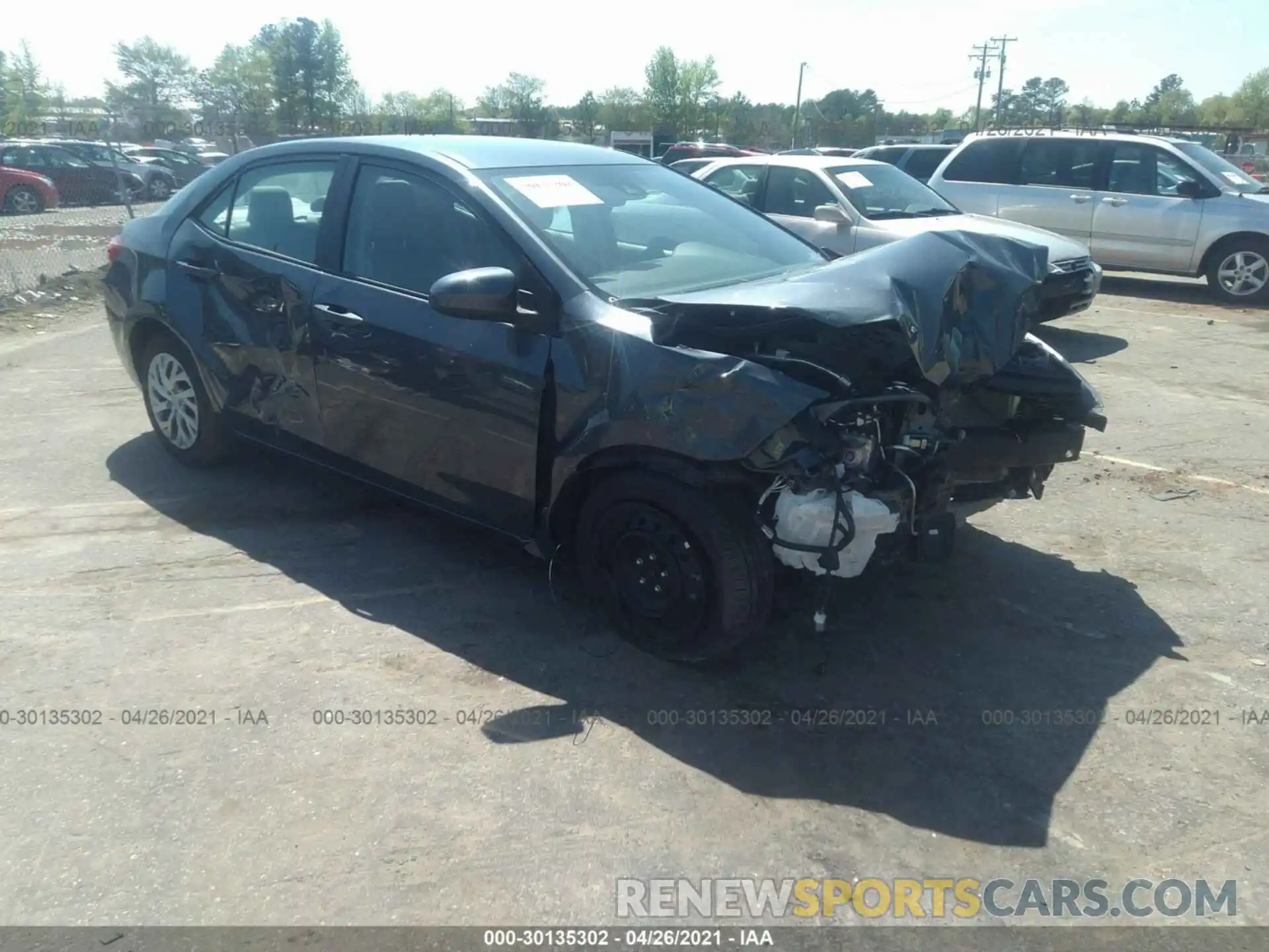 1 Photograph of a damaged car 2T1BURHE5KC223399 TOYOTA COROLLA 2019