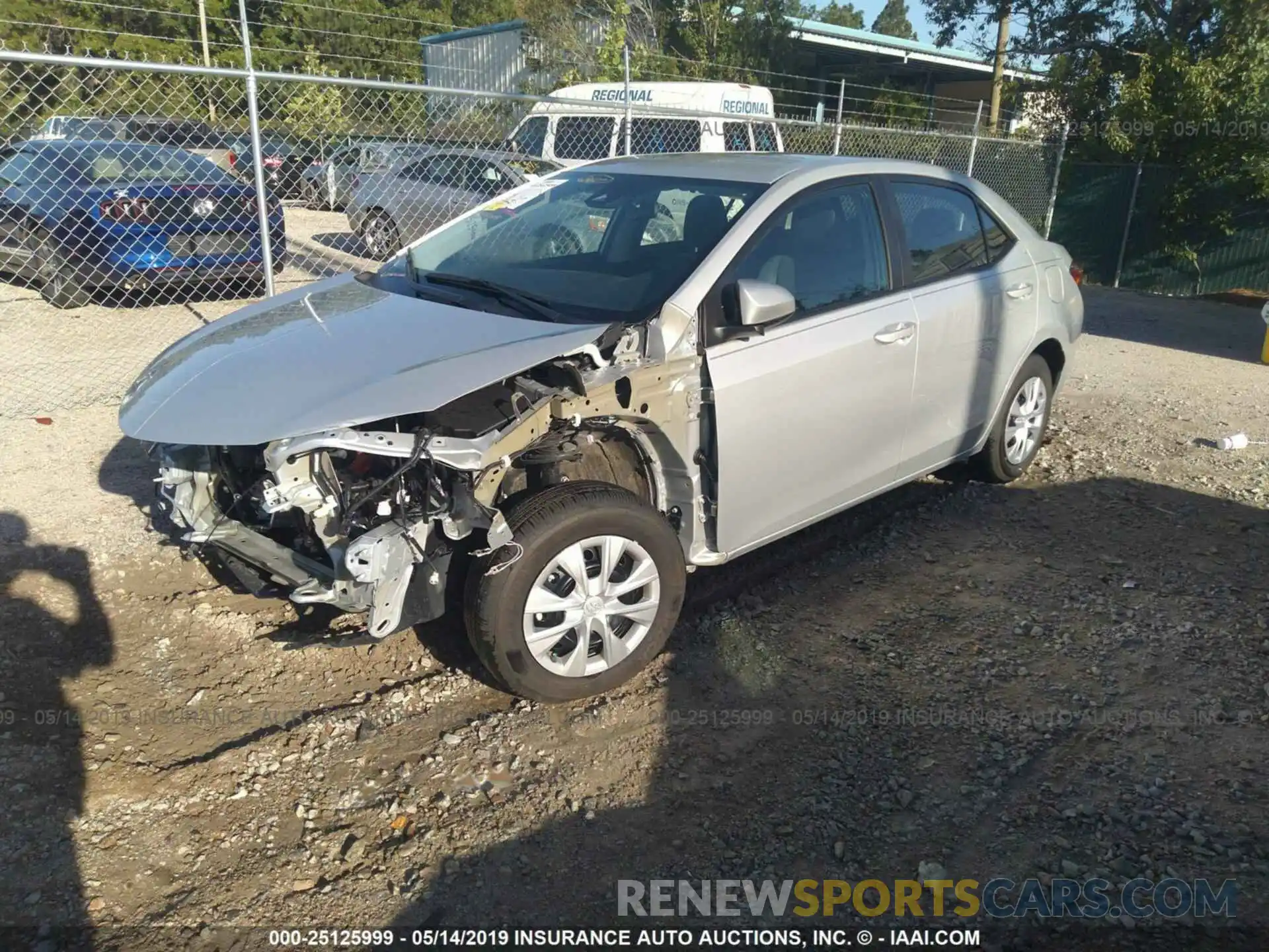 2 Photograph of a damaged car 2T1BURHE5KC223435 TOYOTA COROLLA 2019