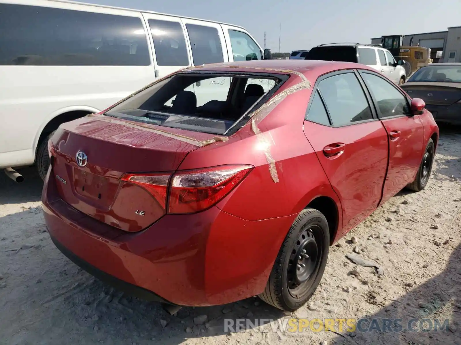 4 Photograph of a damaged car 2T1BURHE5KC223693 TOYOTA COROLLA 2019