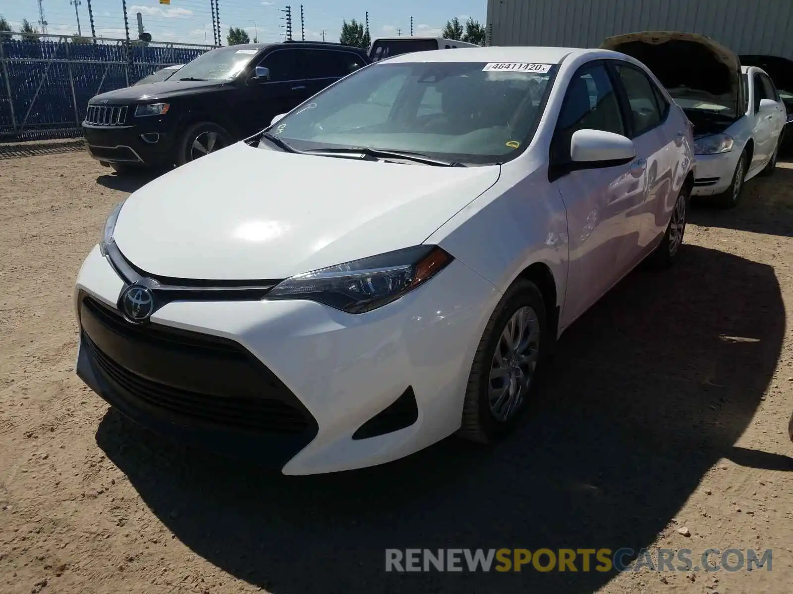 2 Photograph of a damaged car 2T1BURHE5KC224102 TOYOTA COROLLA 2019