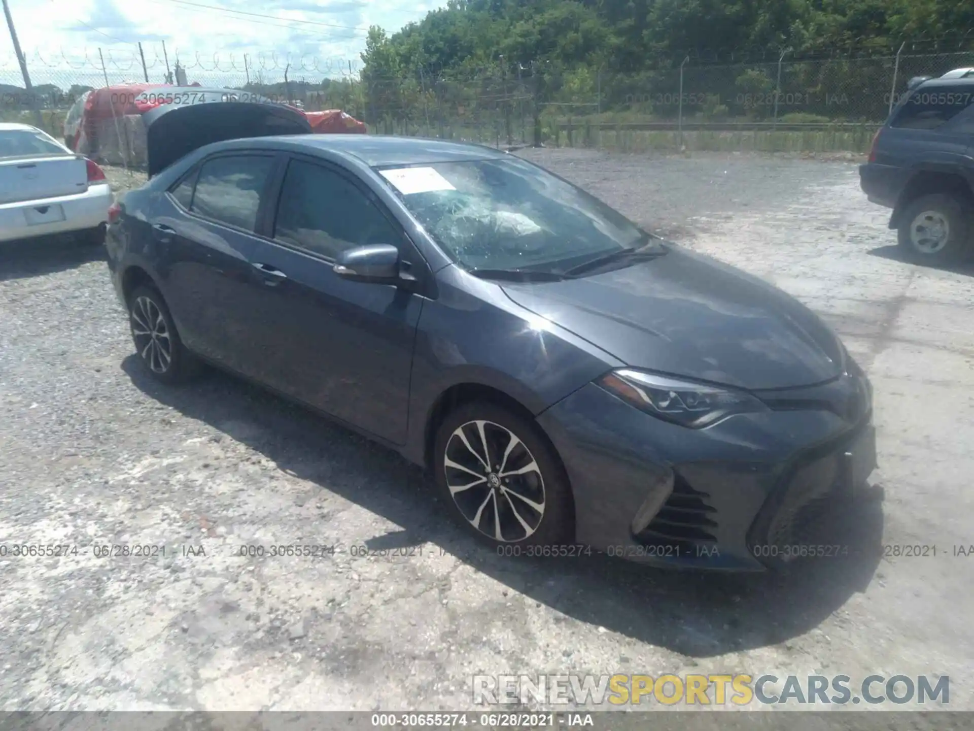 1 Photograph of a damaged car 2T1BURHE5KC224231 TOYOTA COROLLA 2019