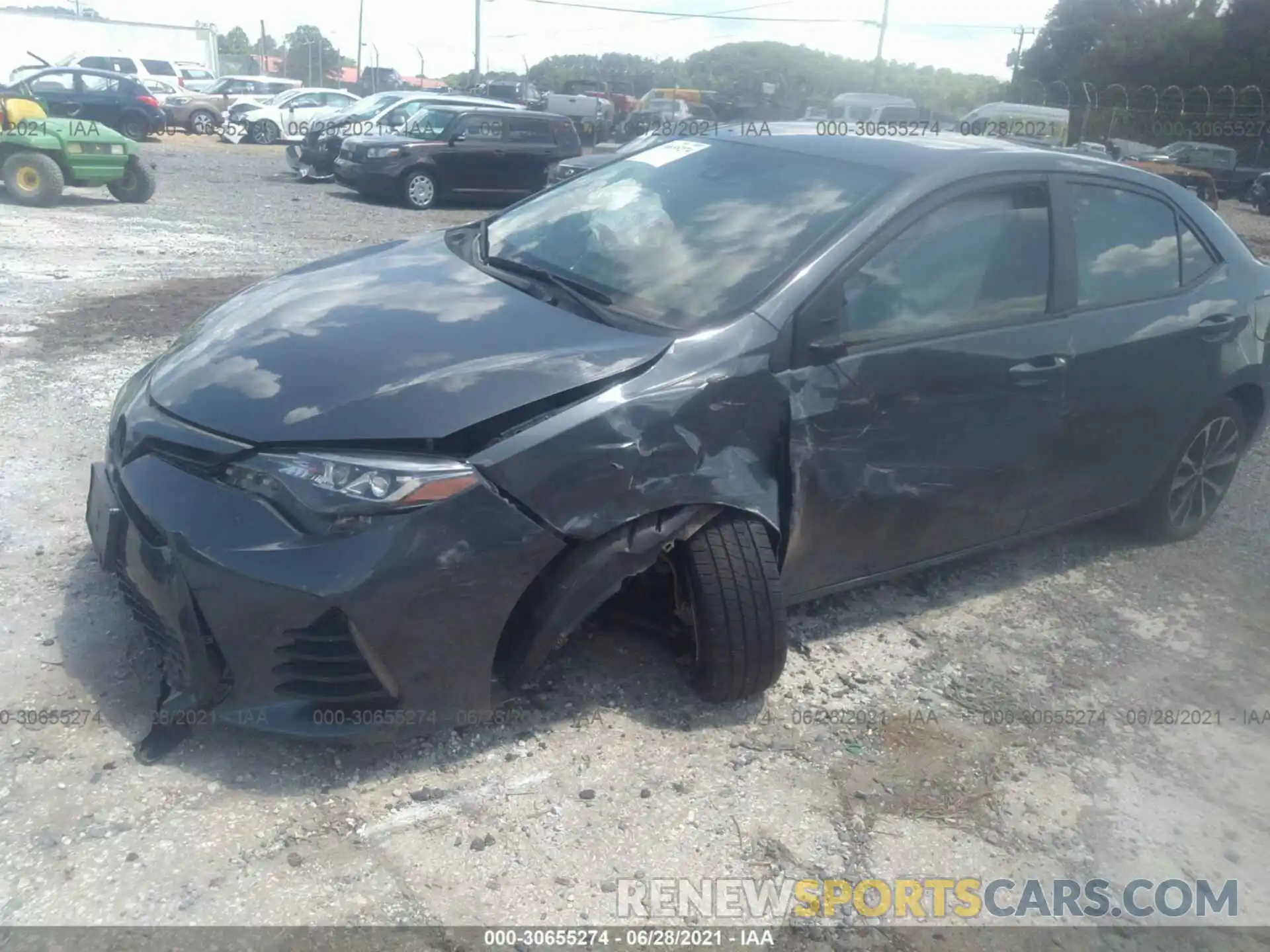 6 Photograph of a damaged car 2T1BURHE5KC224231 TOYOTA COROLLA 2019