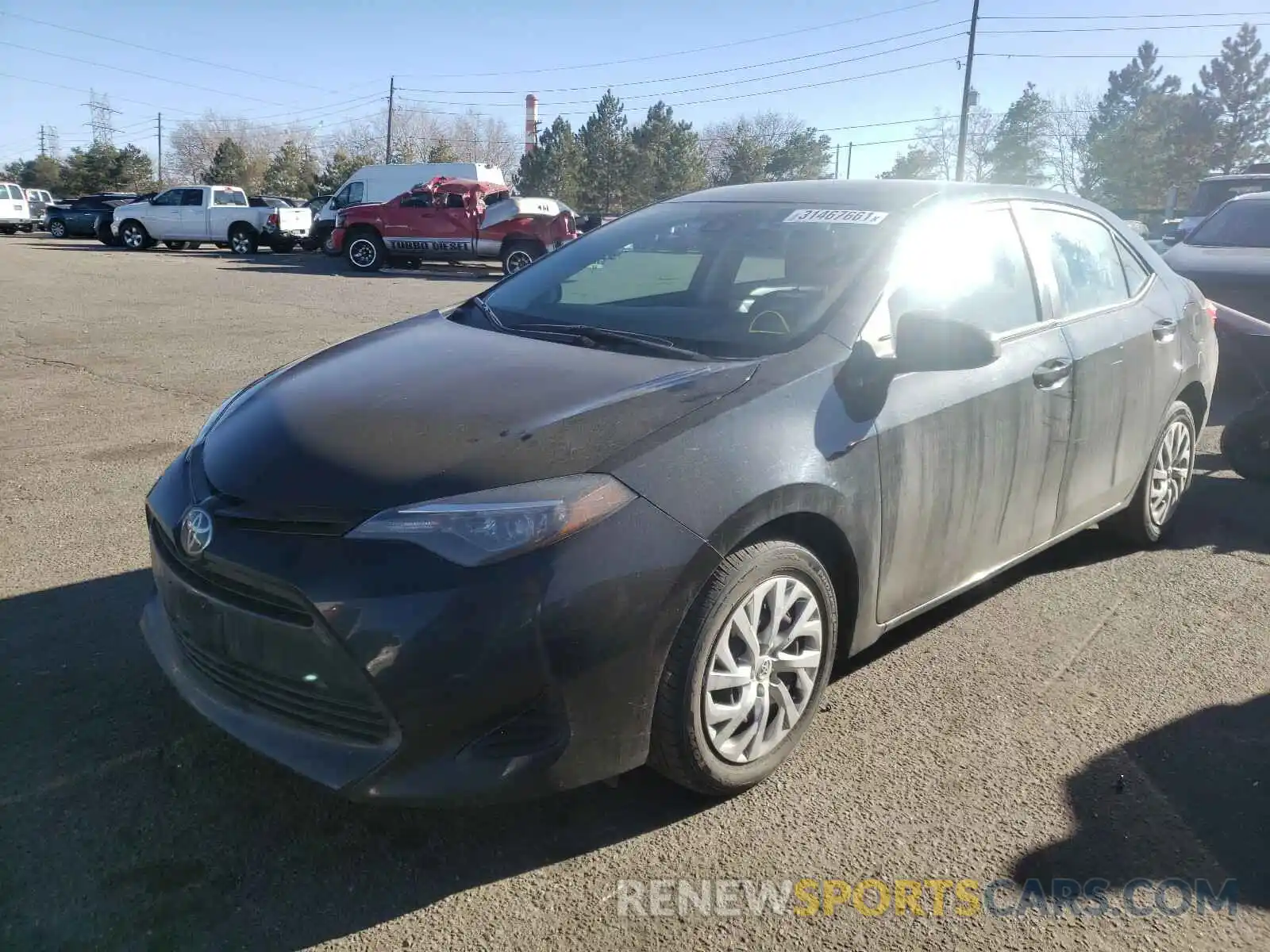 2 Photograph of a damaged car 2T1BURHE5KC224424 TOYOTA COROLLA 2019