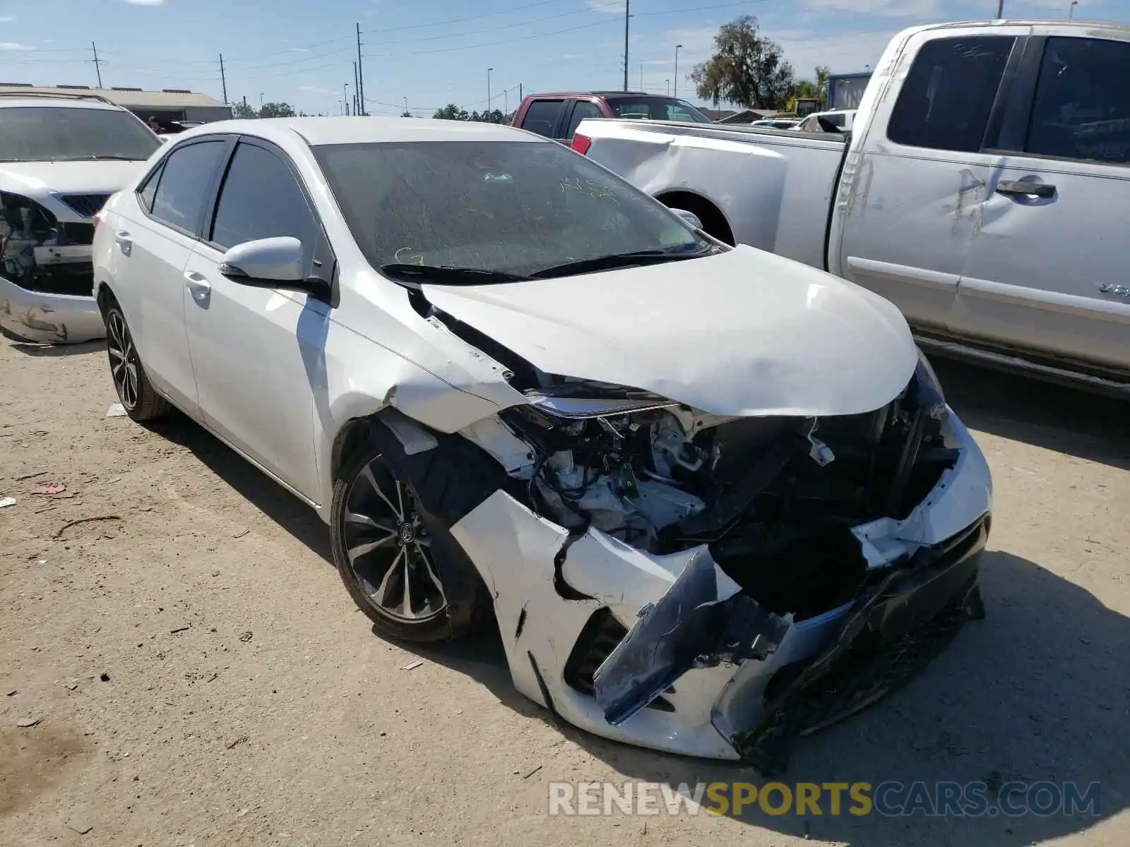 1 Photograph of a damaged car 2T1BURHE5KC224522 TOYOTA COROLLA 2019