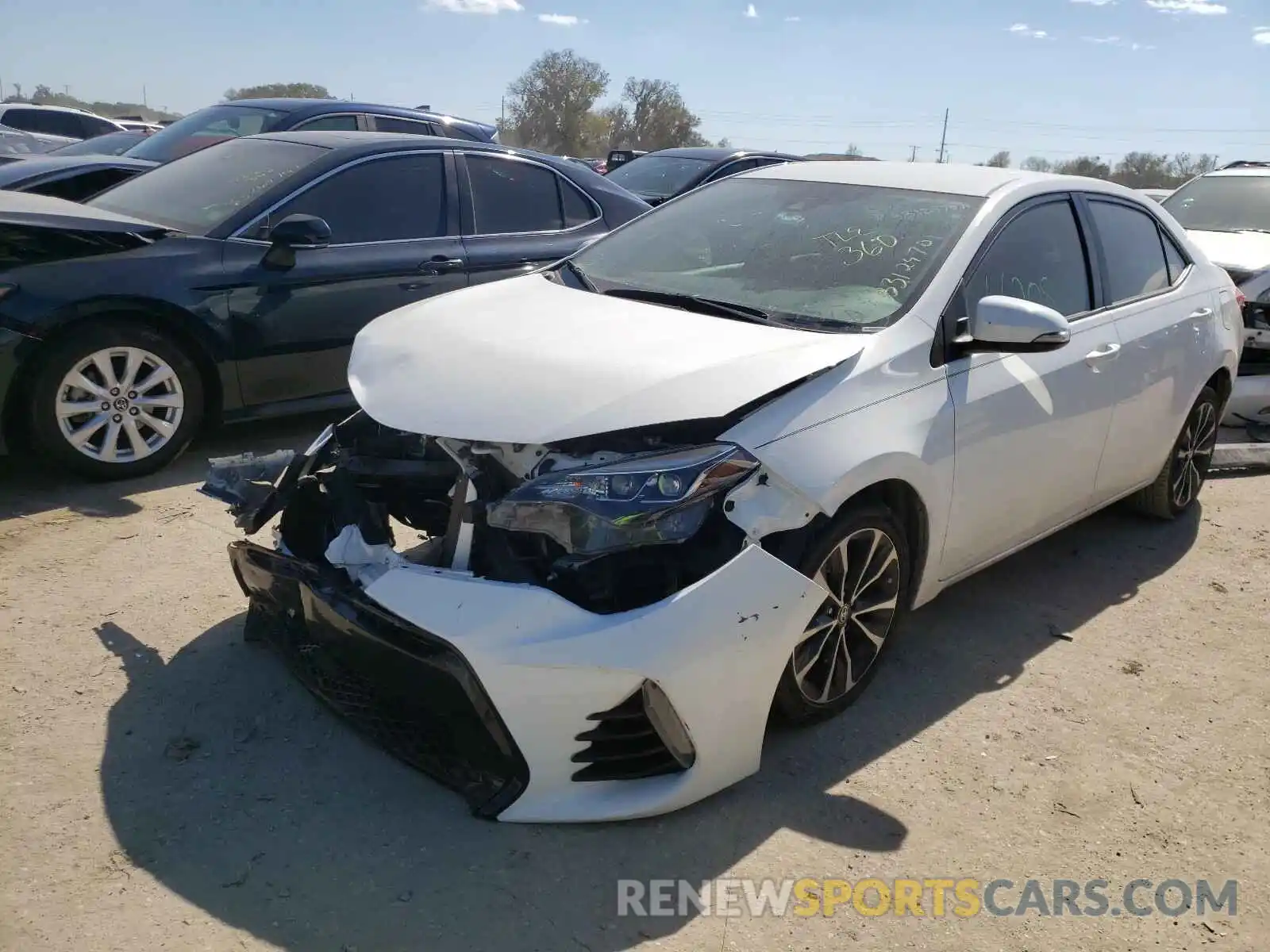 2 Photograph of a damaged car 2T1BURHE5KC224522 TOYOTA COROLLA 2019