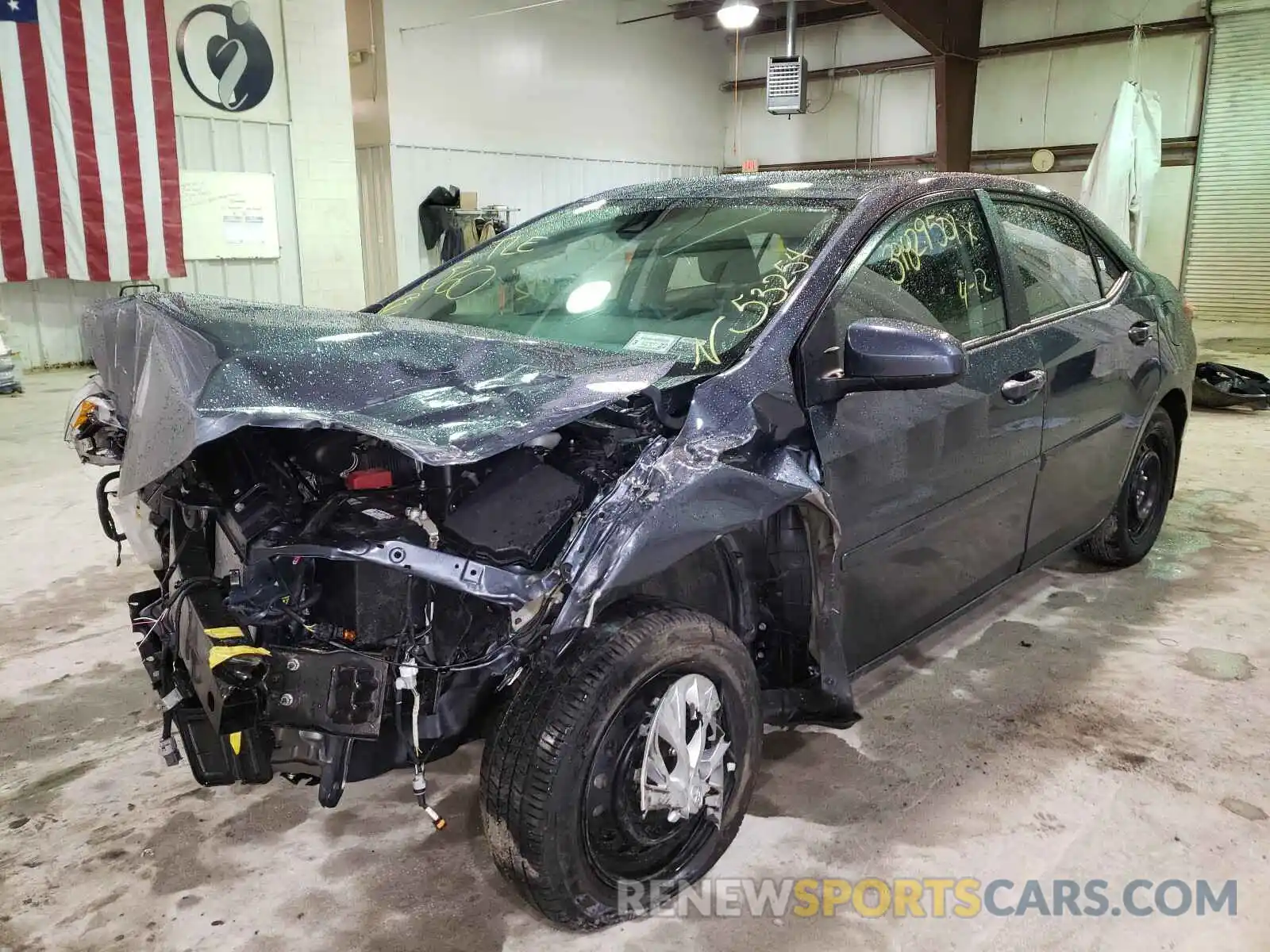 2 Photograph of a damaged car 2T1BURHE5KC225685 TOYOTA COROLLA 2019