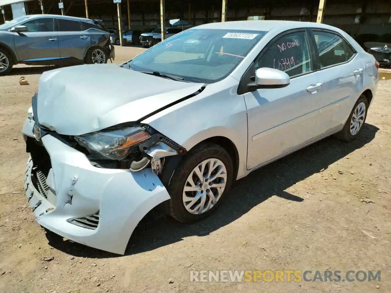 2 Photograph of a damaged car 2T1BURHE5KC227940 TOYOTA COROLLA 2019