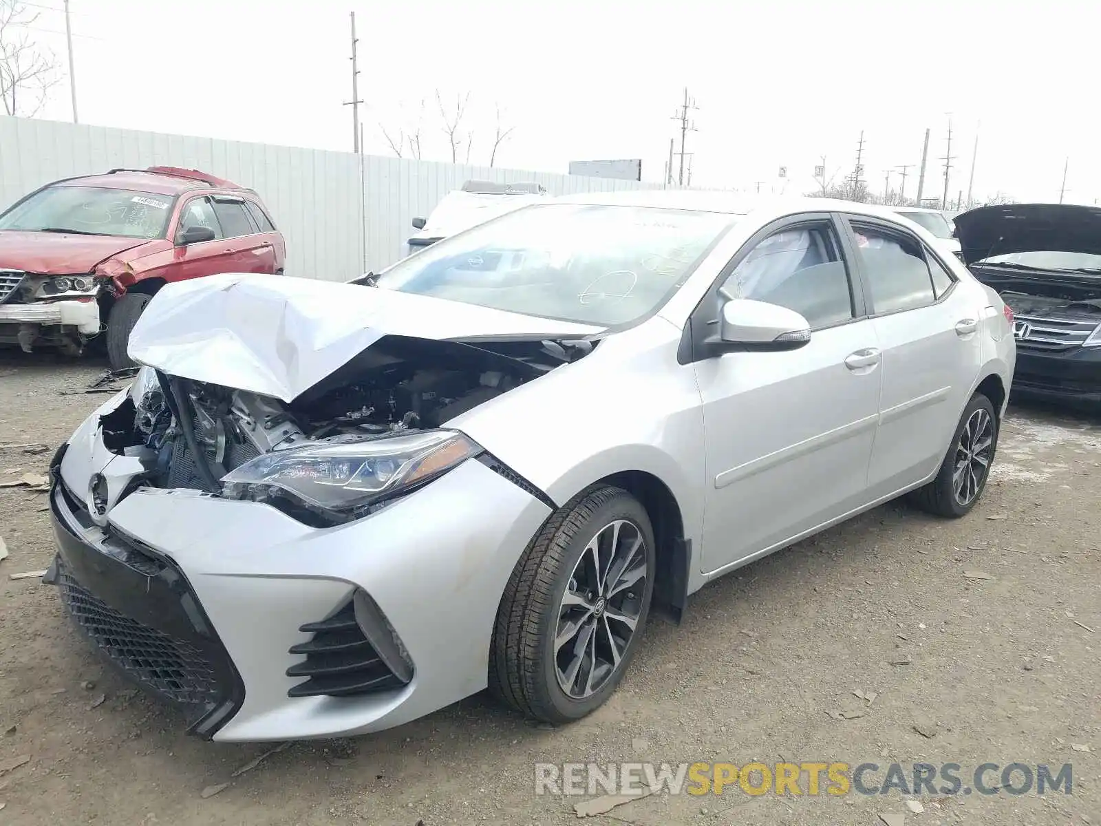 2 Фотография поврежденного автомобиля 2T1BURHE5KC228215 TOYOTA COROLLA 2019