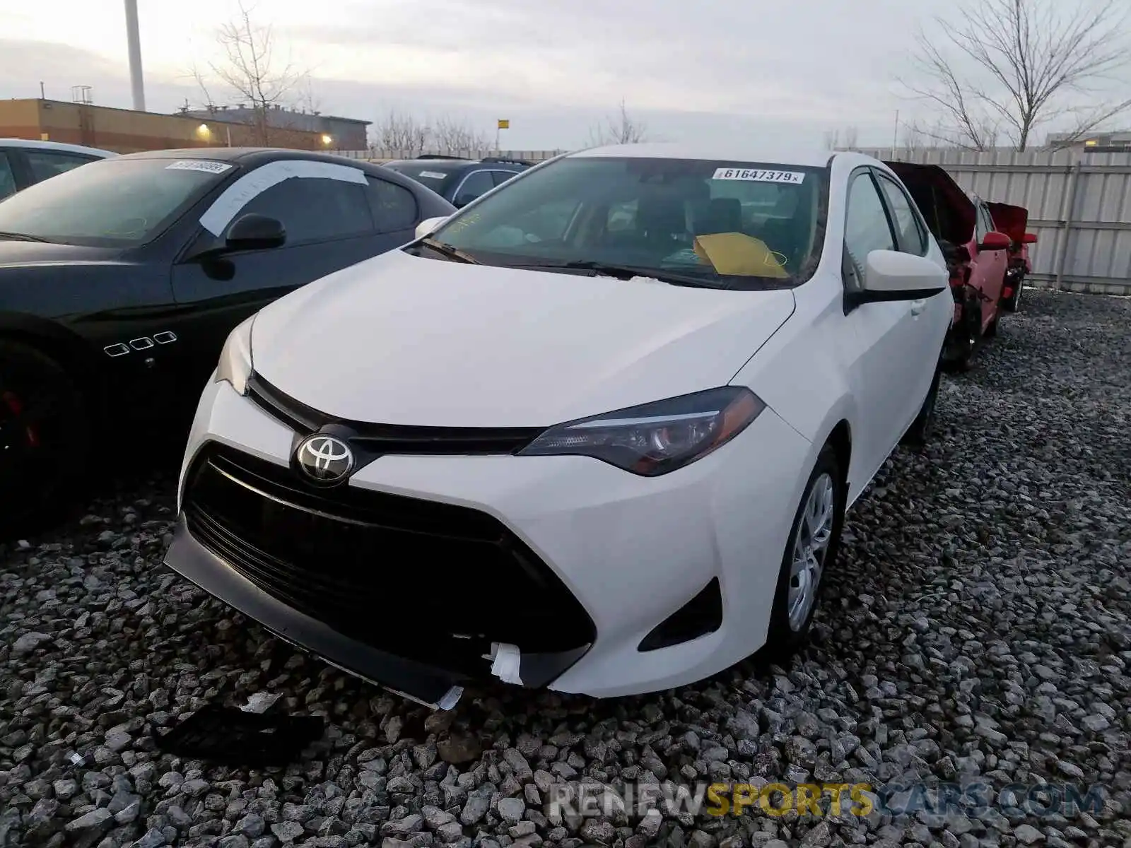 2 Photograph of a damaged car 2T1BURHE5KC228294 TOYOTA COROLLA 2019