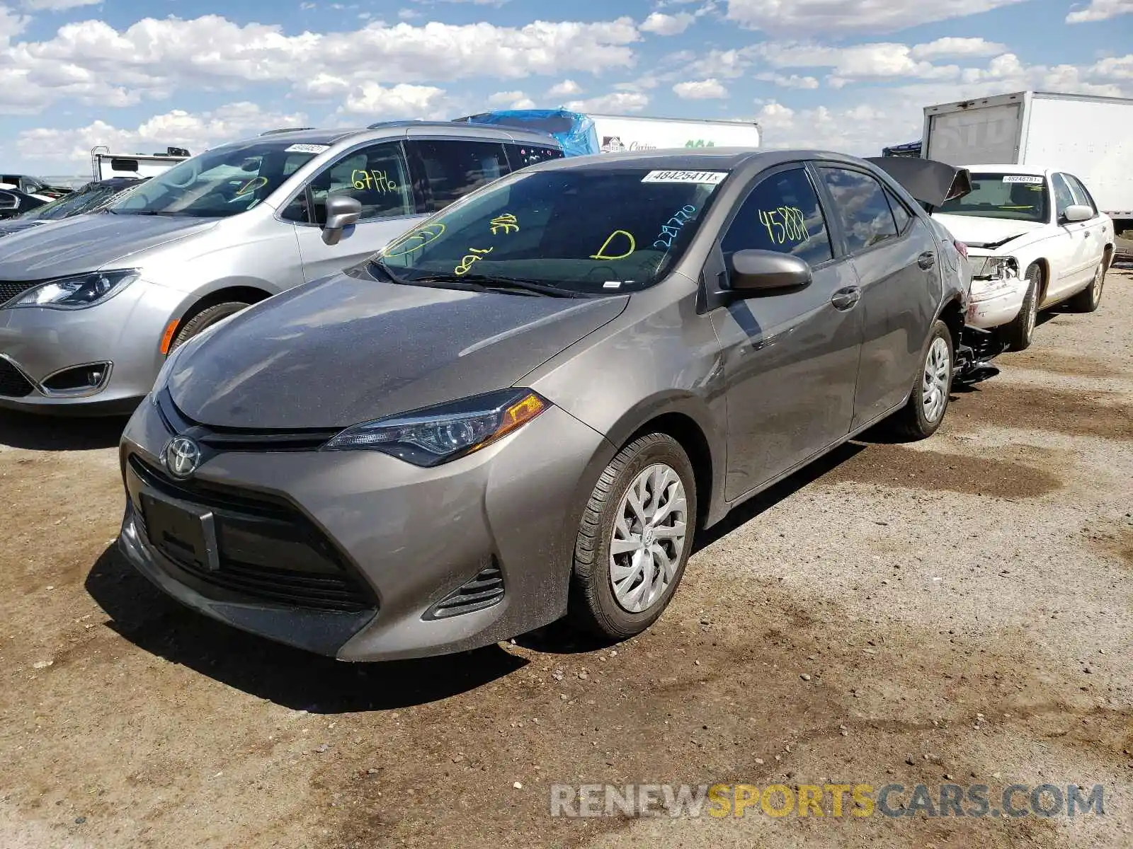 2 Photograph of a damaged car 2T1BURHE5KC229770 TOYOTA COROLLA 2019